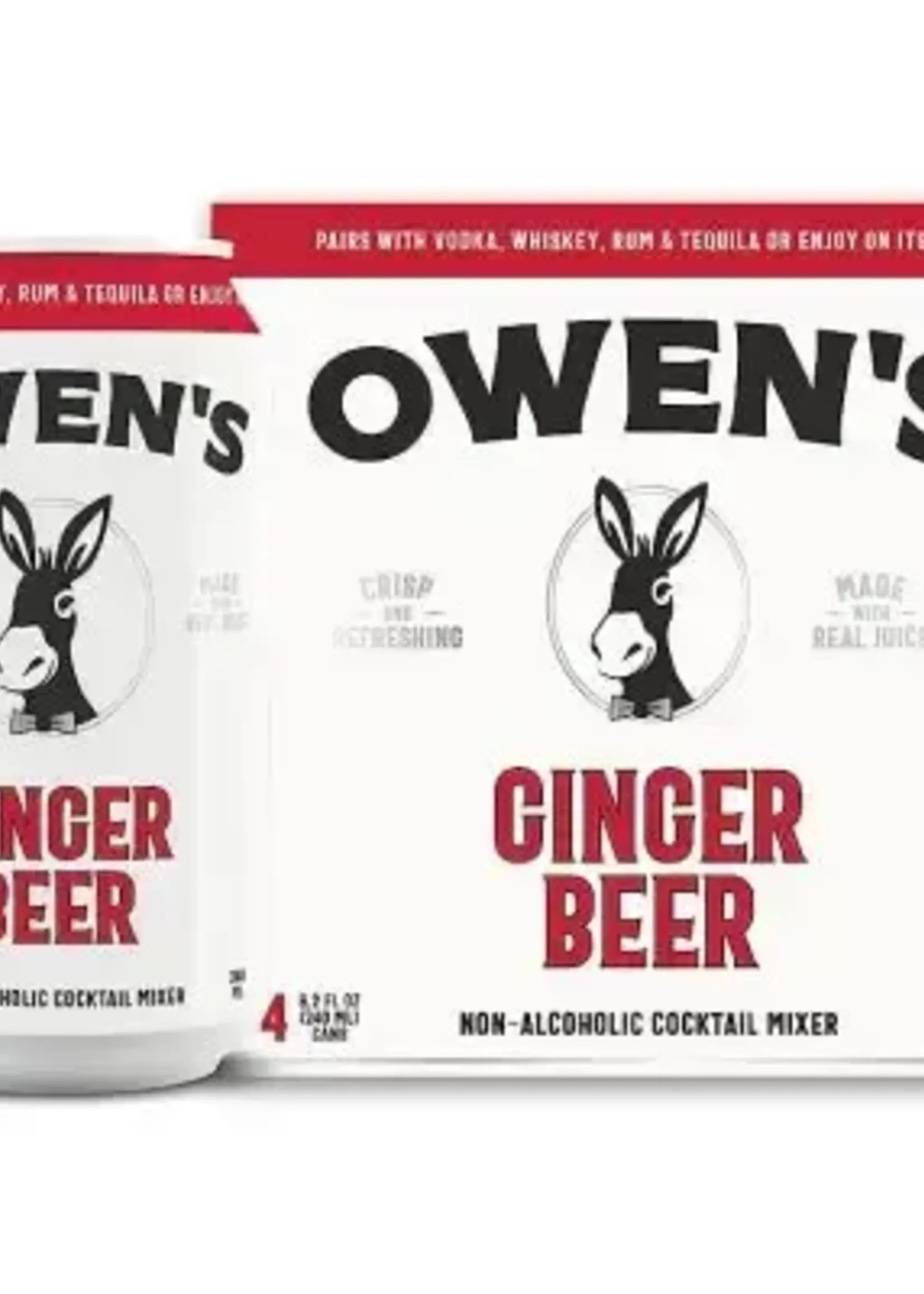 Owen's Craft Mixer Owens Ginger Beer 4 can