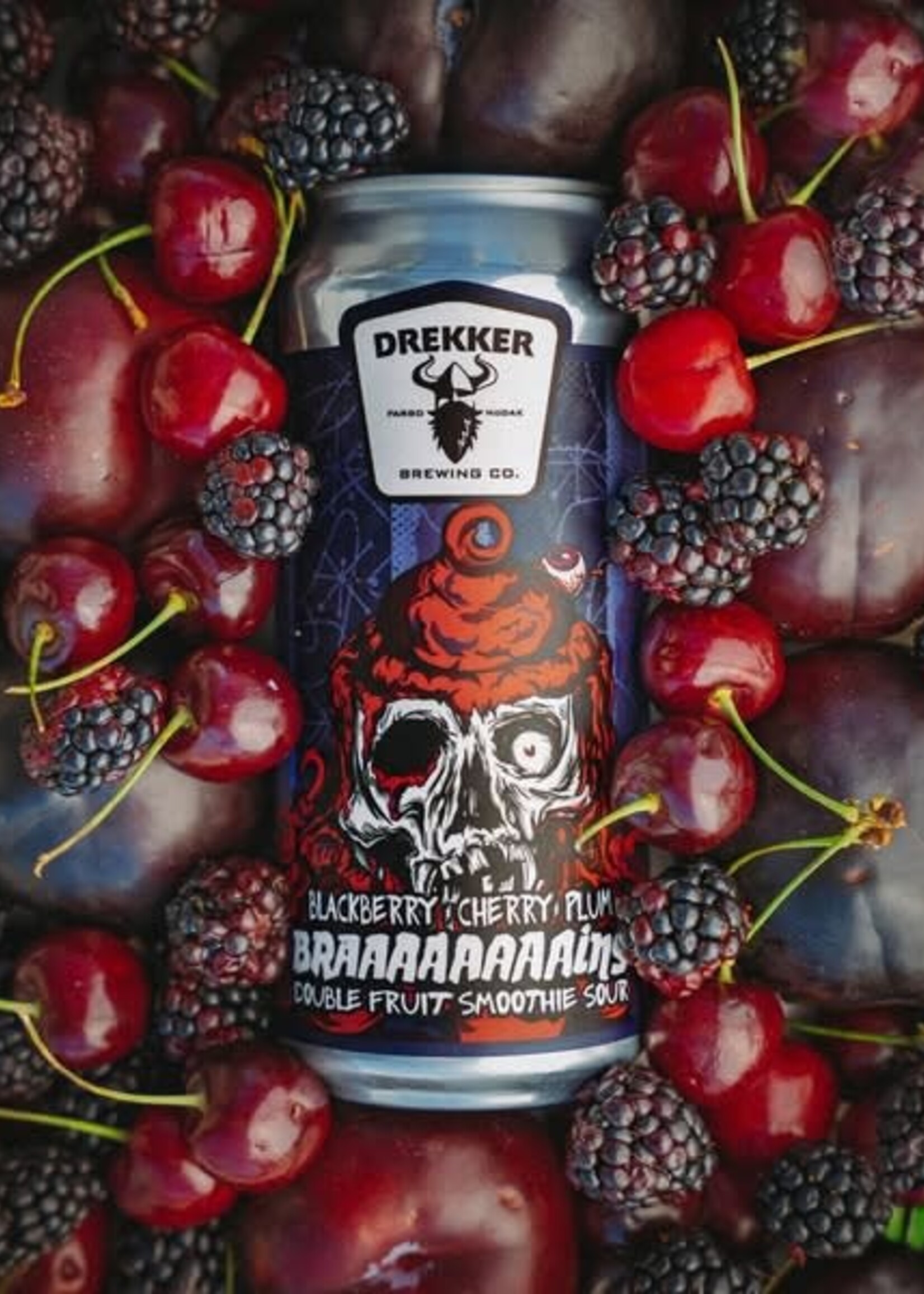 Drekker Drekker Braaaaaaaaains Blackberry Cherry Plum Sour 4 can