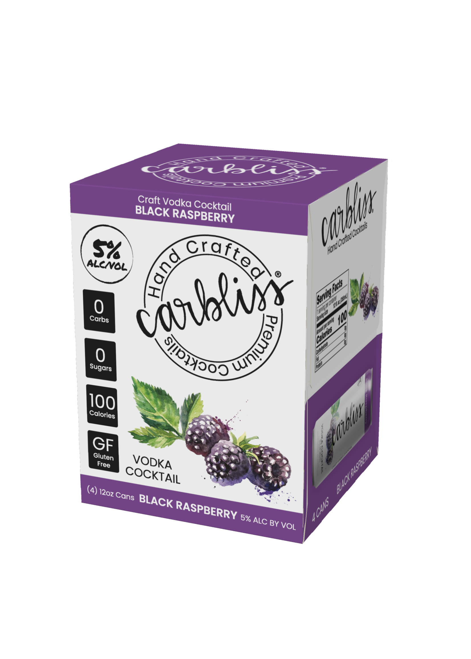 Carbless Carbliss Black Raspberry 4 can
