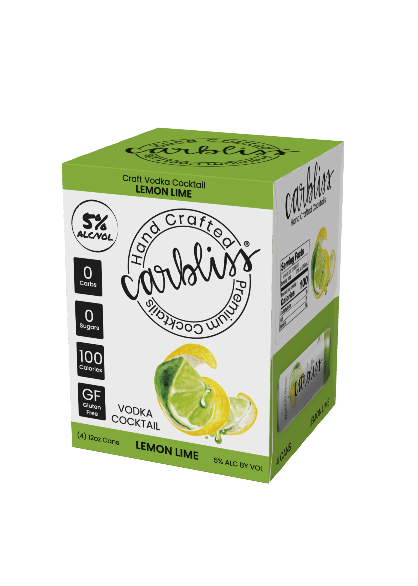 Carbless Carbliss Lemon Lime 4 can