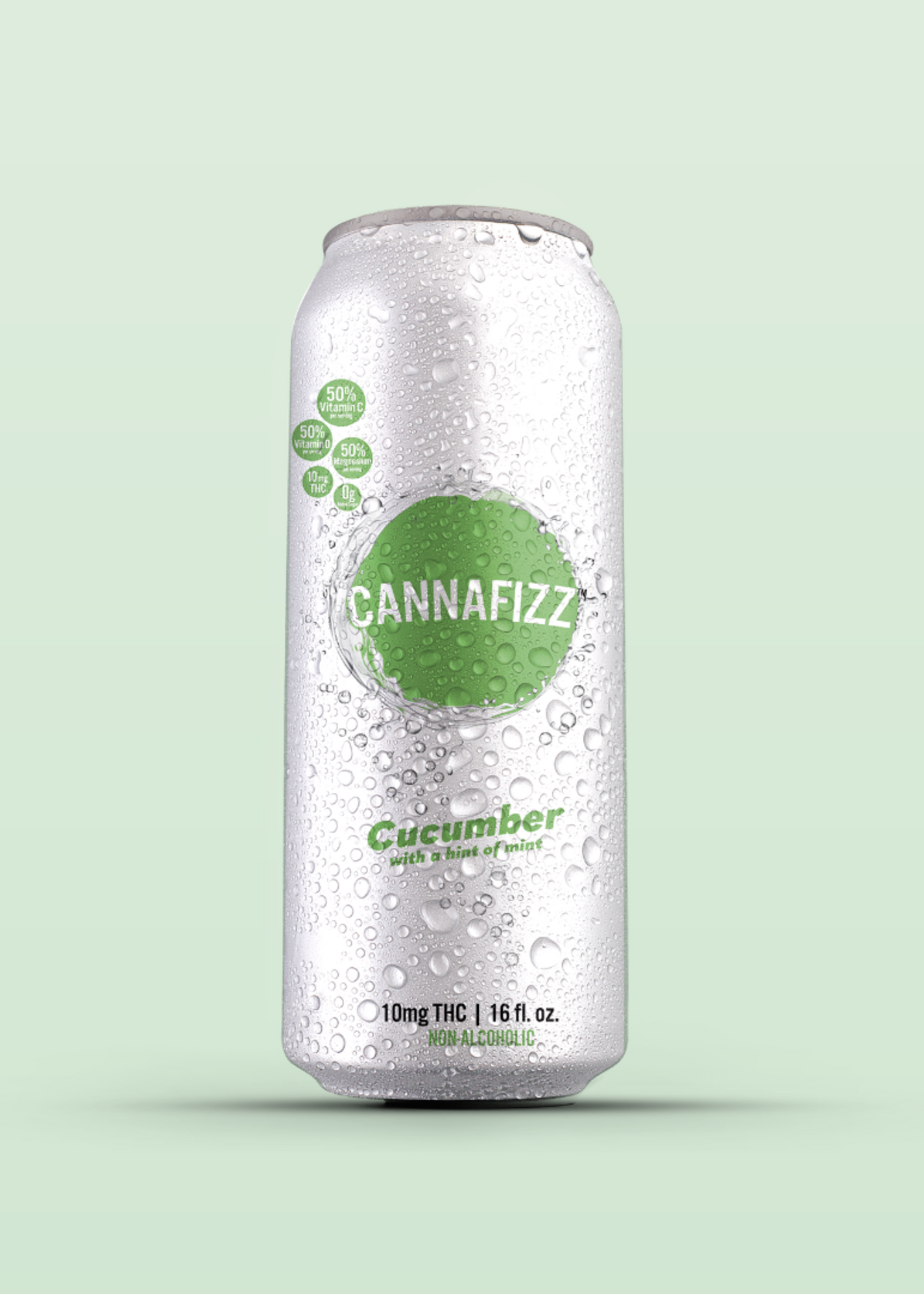 Urban Growler Urban Growler Canna Fizz Cucumber Mint  10MG THC 4 can