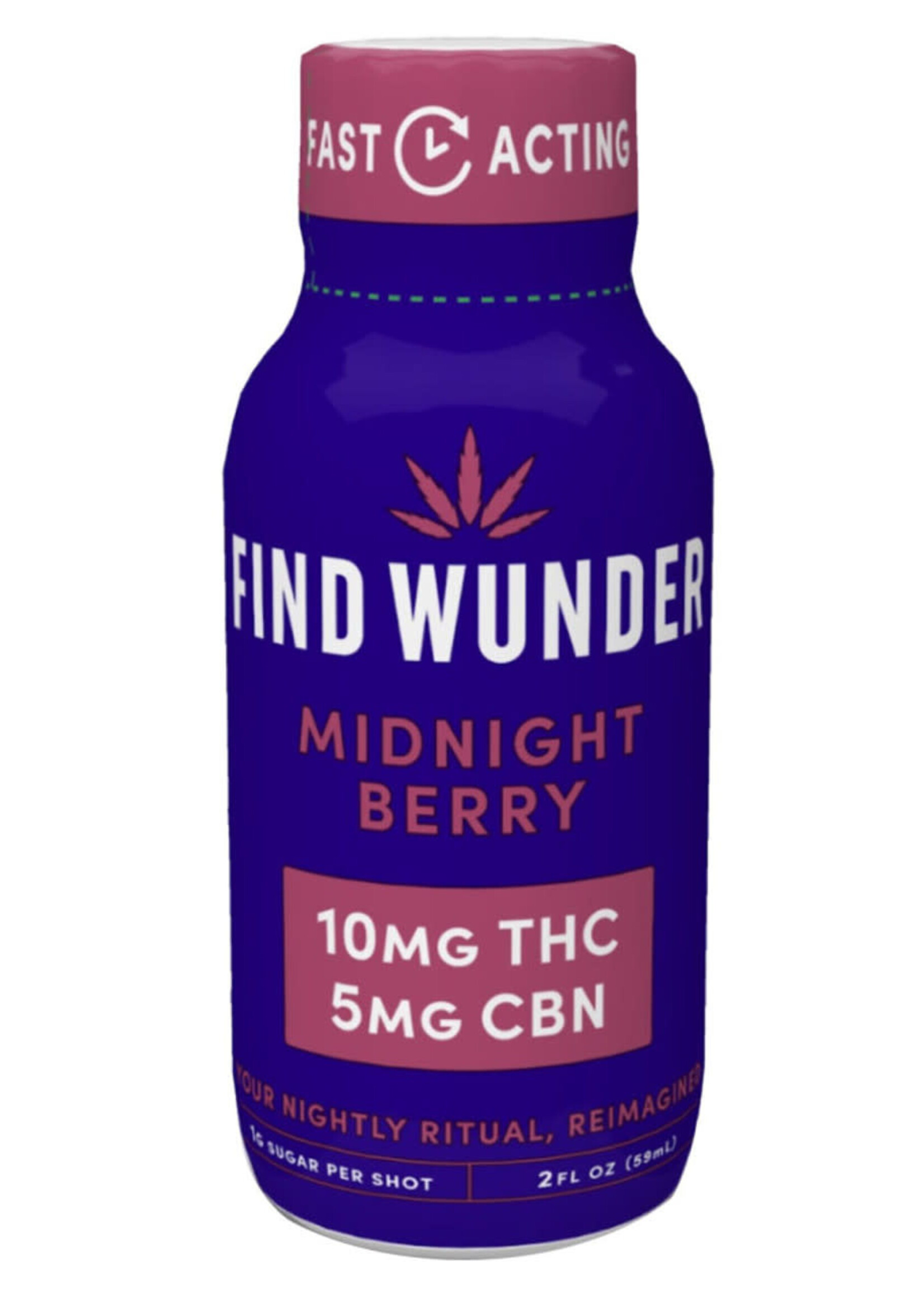 Find Wunder Find Wunder Midnight Berry 10mg THC/5mg CBN 2oz SHOTS