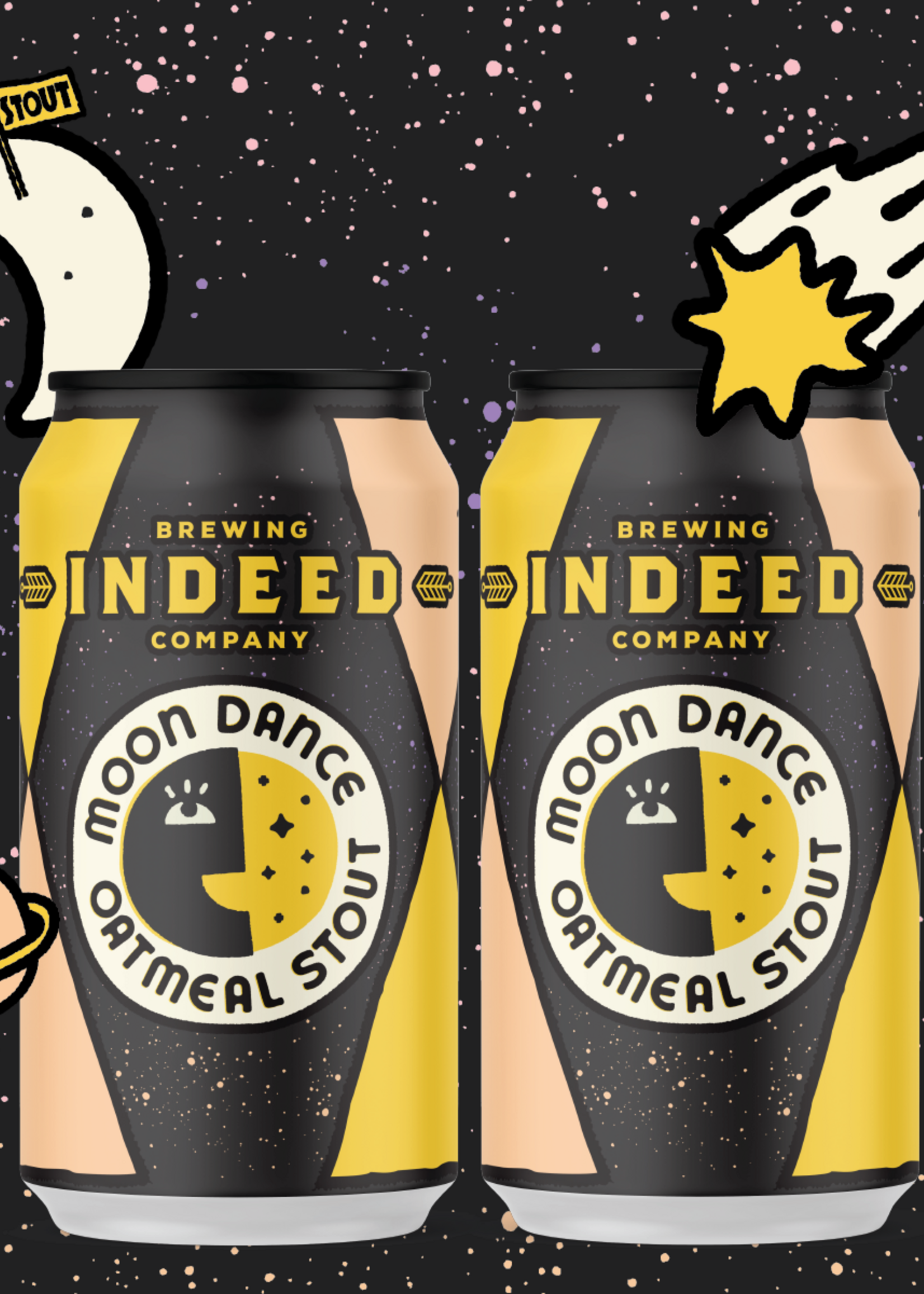 Indeed Indeed Moon Dance Oatmeal Stout 6 can