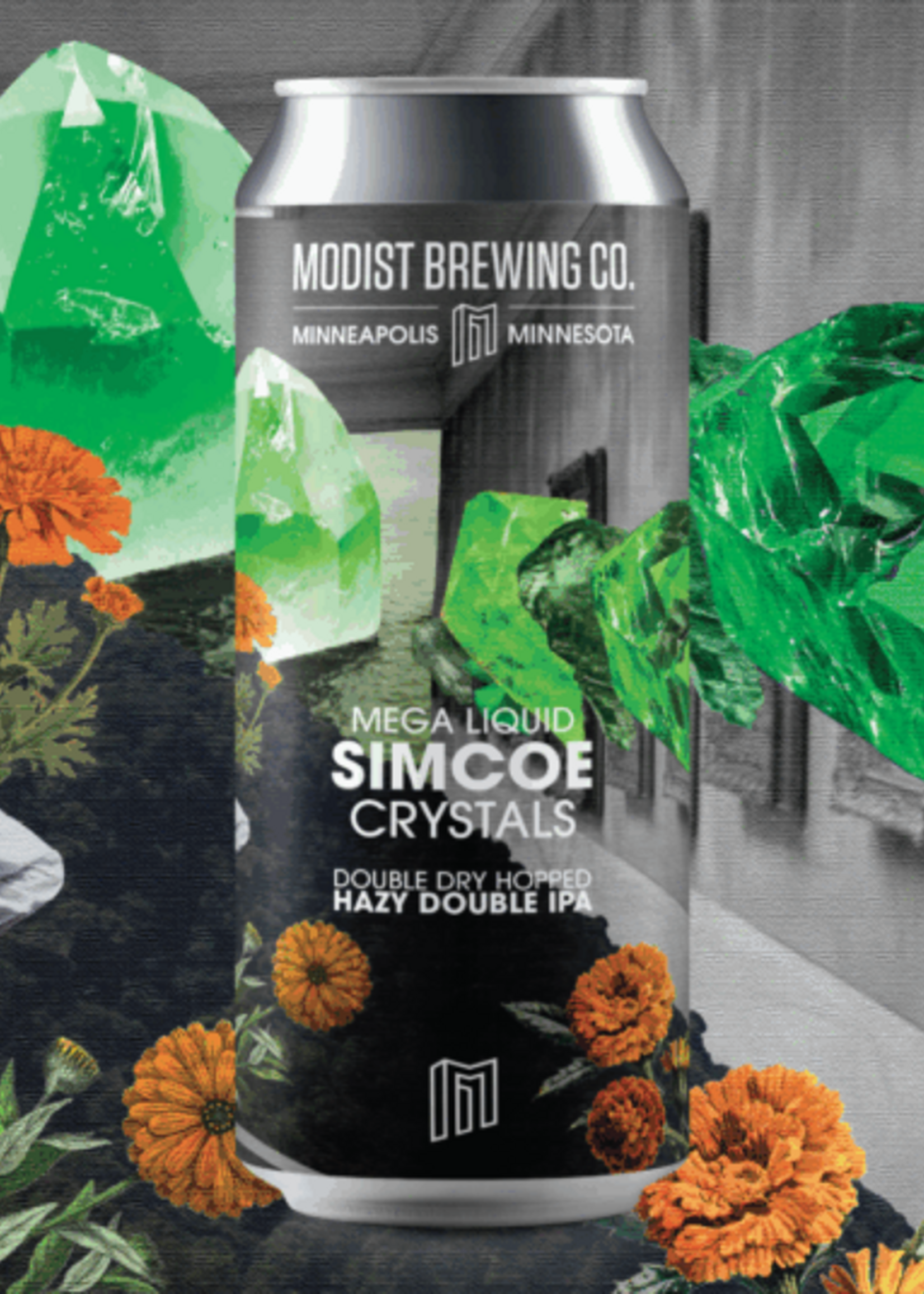 Modist Brewing Company Modist Mega Liquid Simcoe Crystals DDH Hazy DIPA 4 can