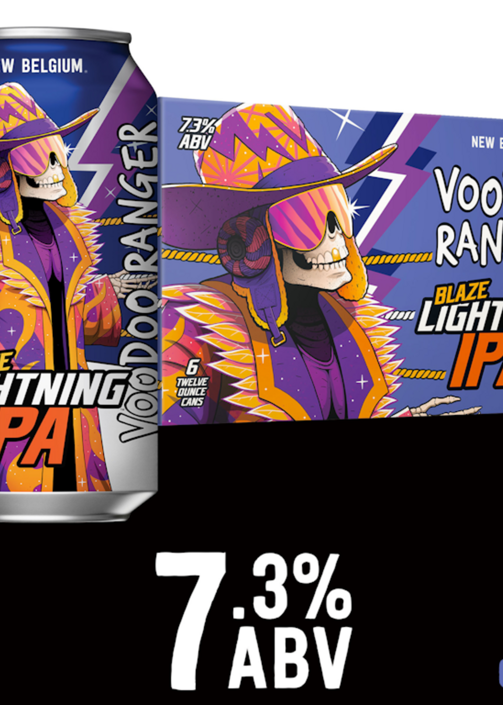 New Belgium Brewing NBB Blaze Lightning Hazy IPA 6 can