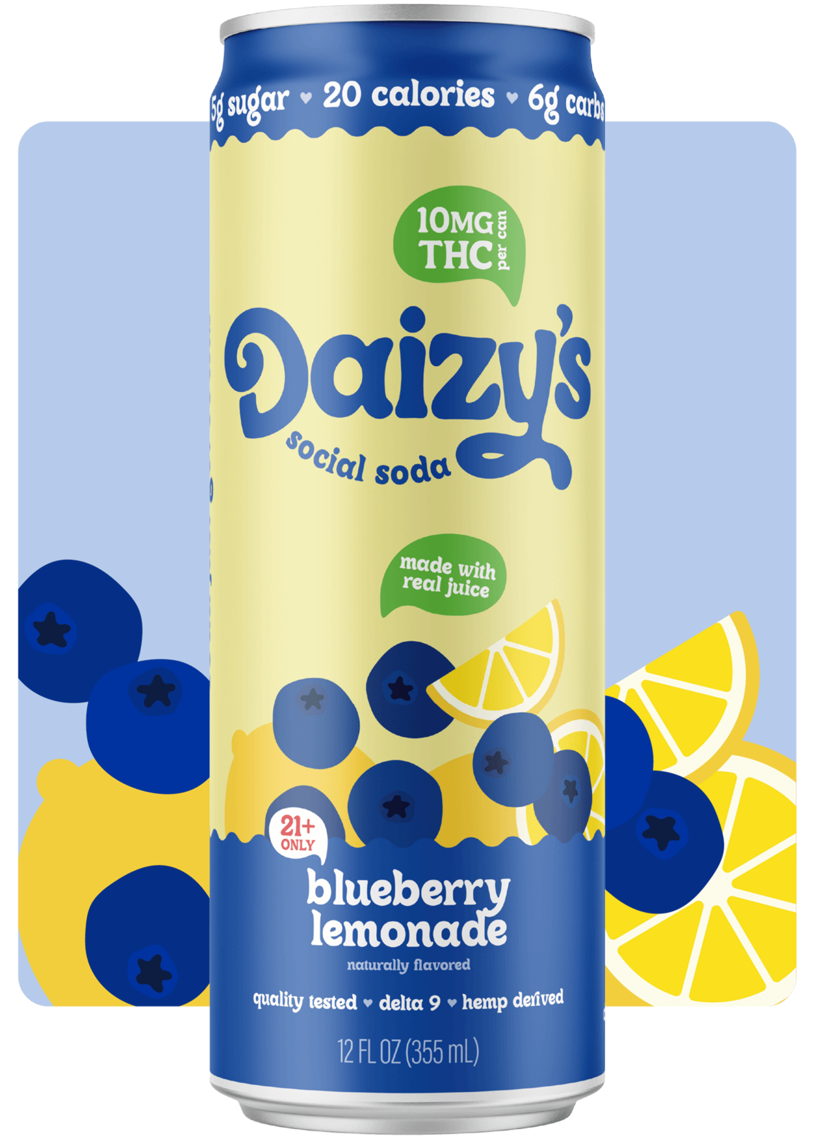Daizy's THC Daizy's Blueberry Lemonade 10MG THC 4 can