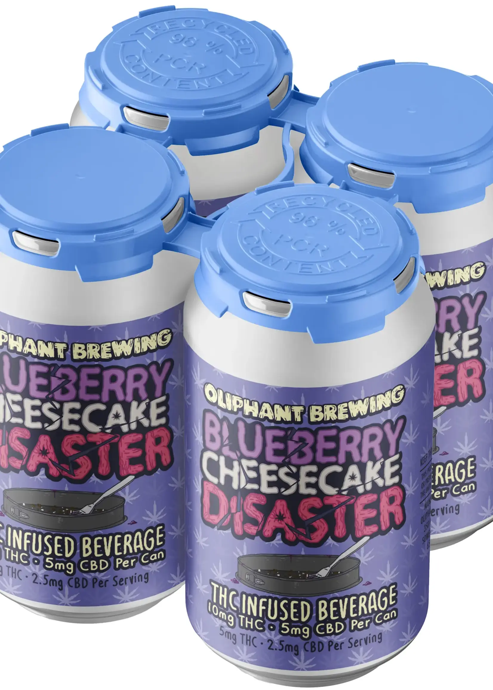 Oliphant Oliphant Blueberry Cheesecake Disaster 10mg THC/5mg CBD 4 can