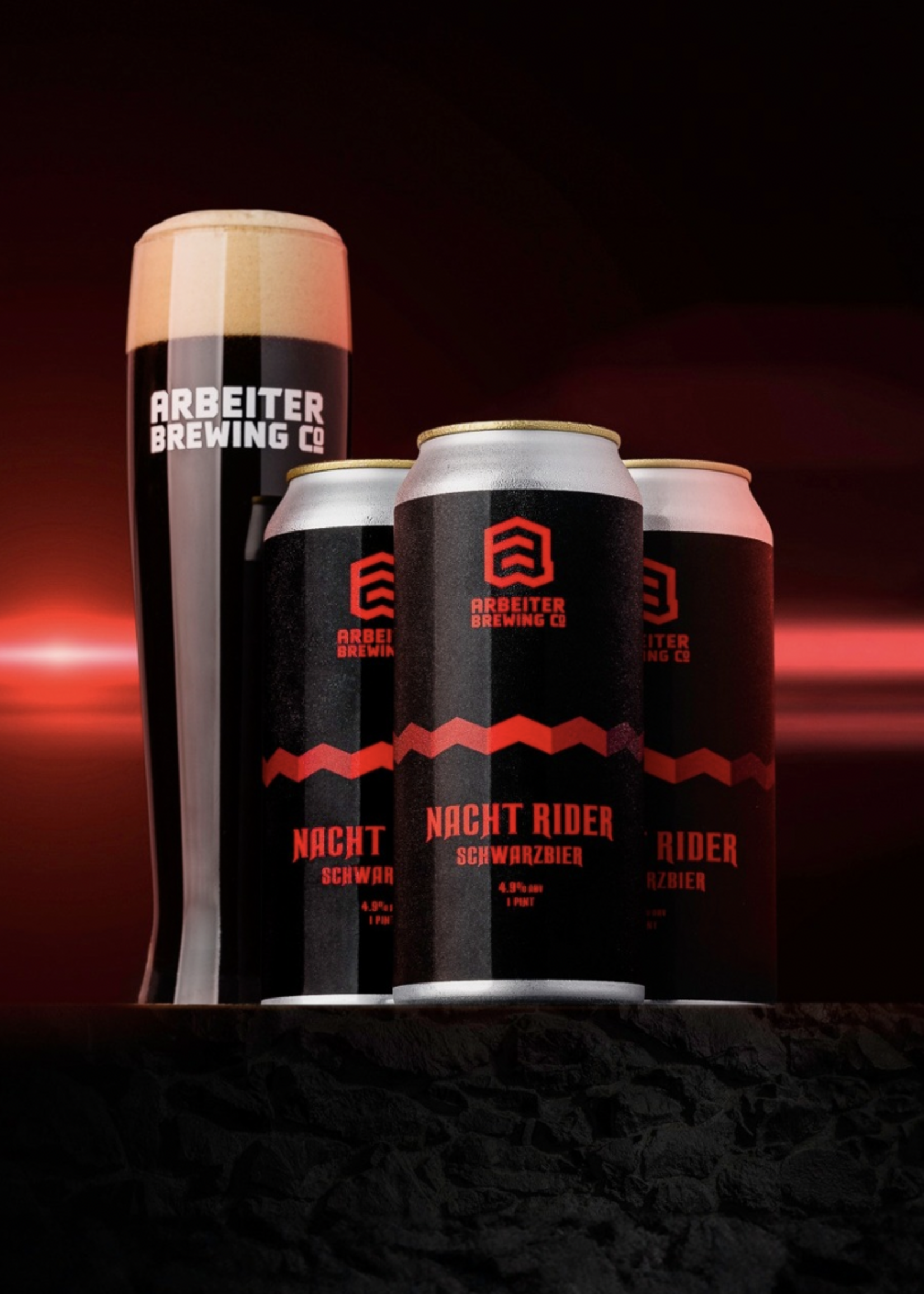 Arbeiter Arbeiter Nacht Rider Schwarzbier 4 can