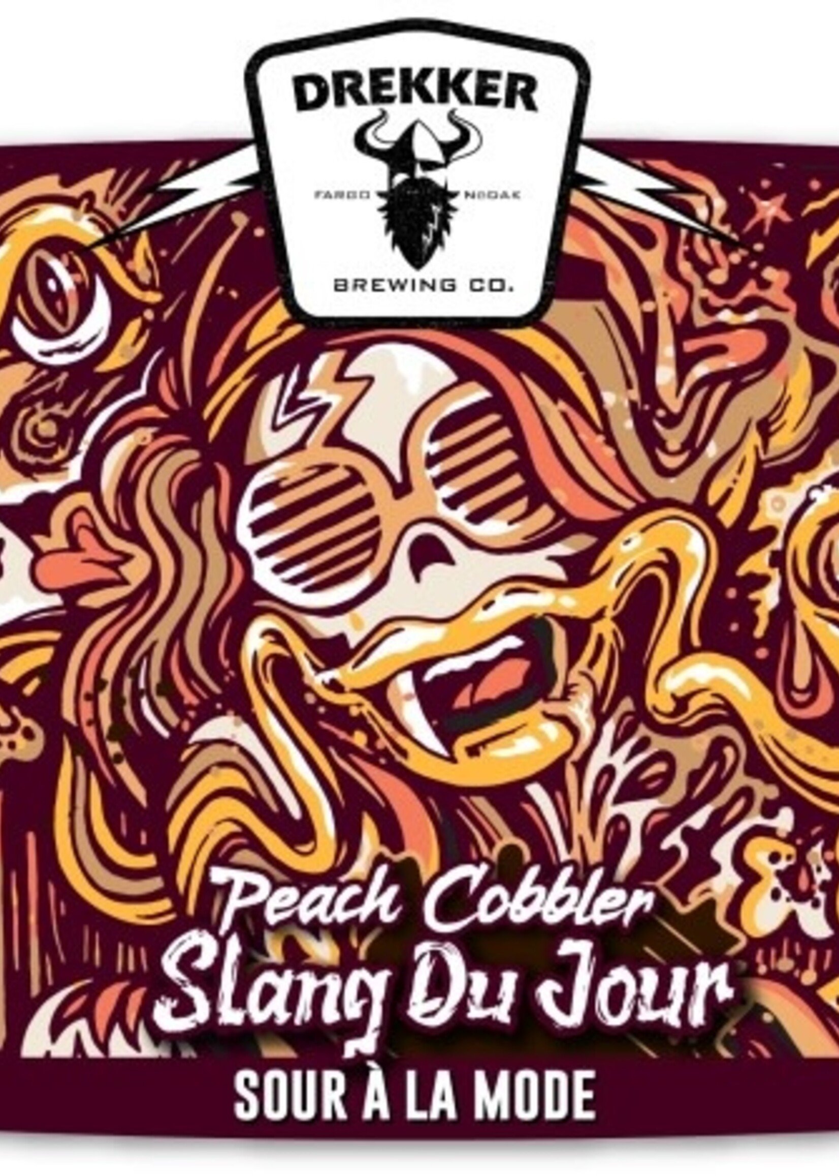 Drekker Drekker Slang Du Jour Peach Cobbler 4 can