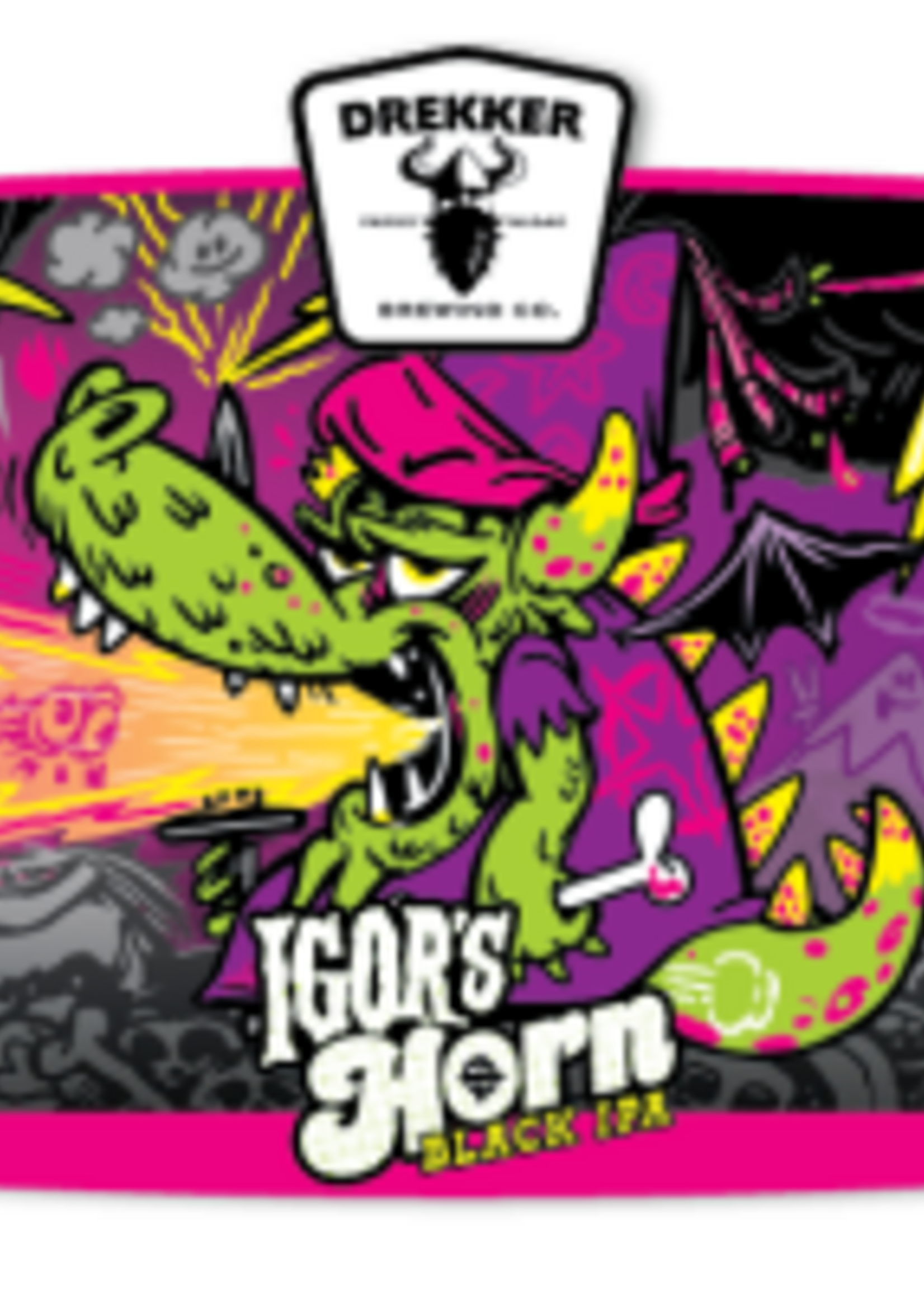 Drekker Drekker Igor's Horn Black IPA 4 can