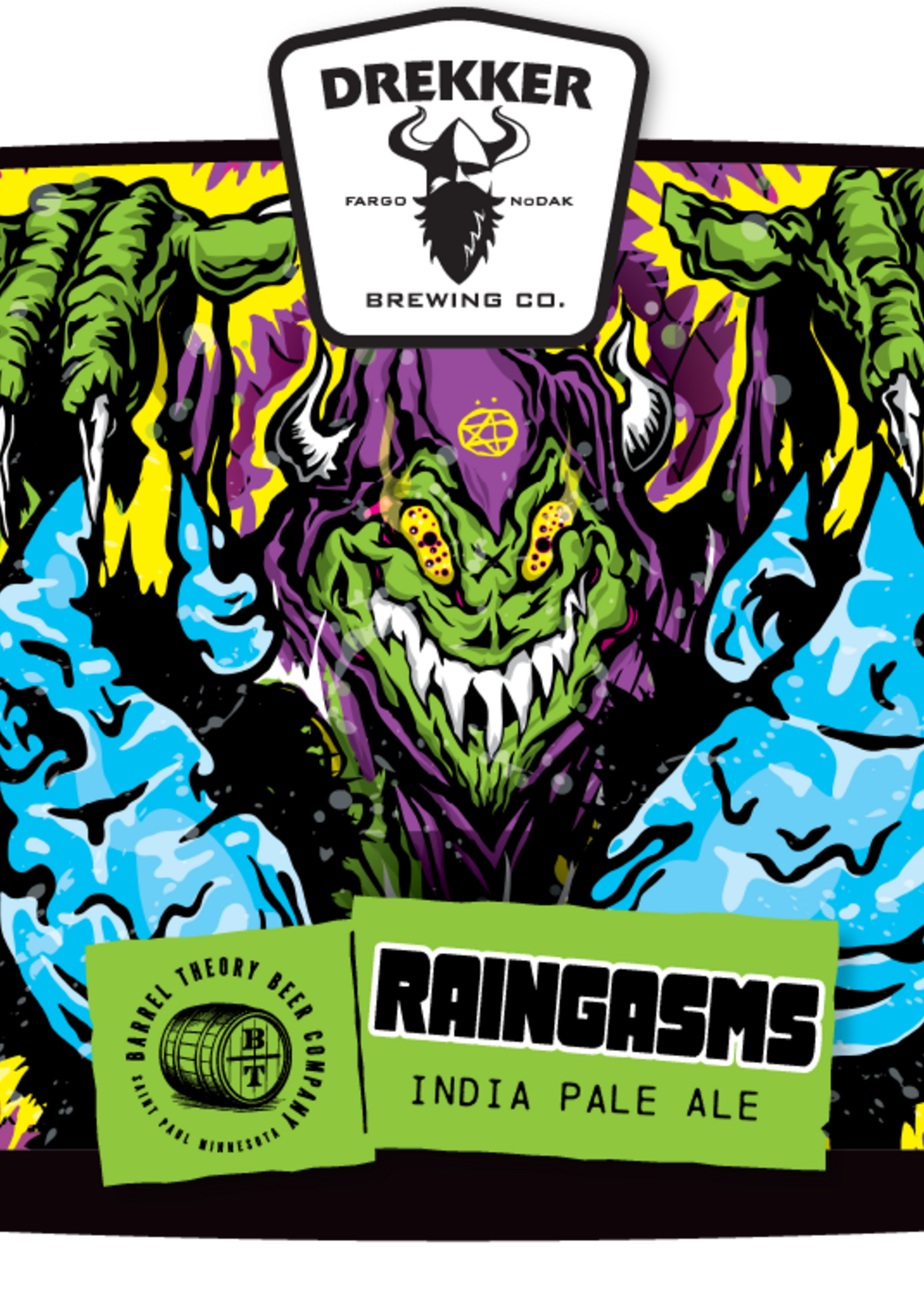 Drekker Drekker x Barrel Theory Raingasms IPA 4 can