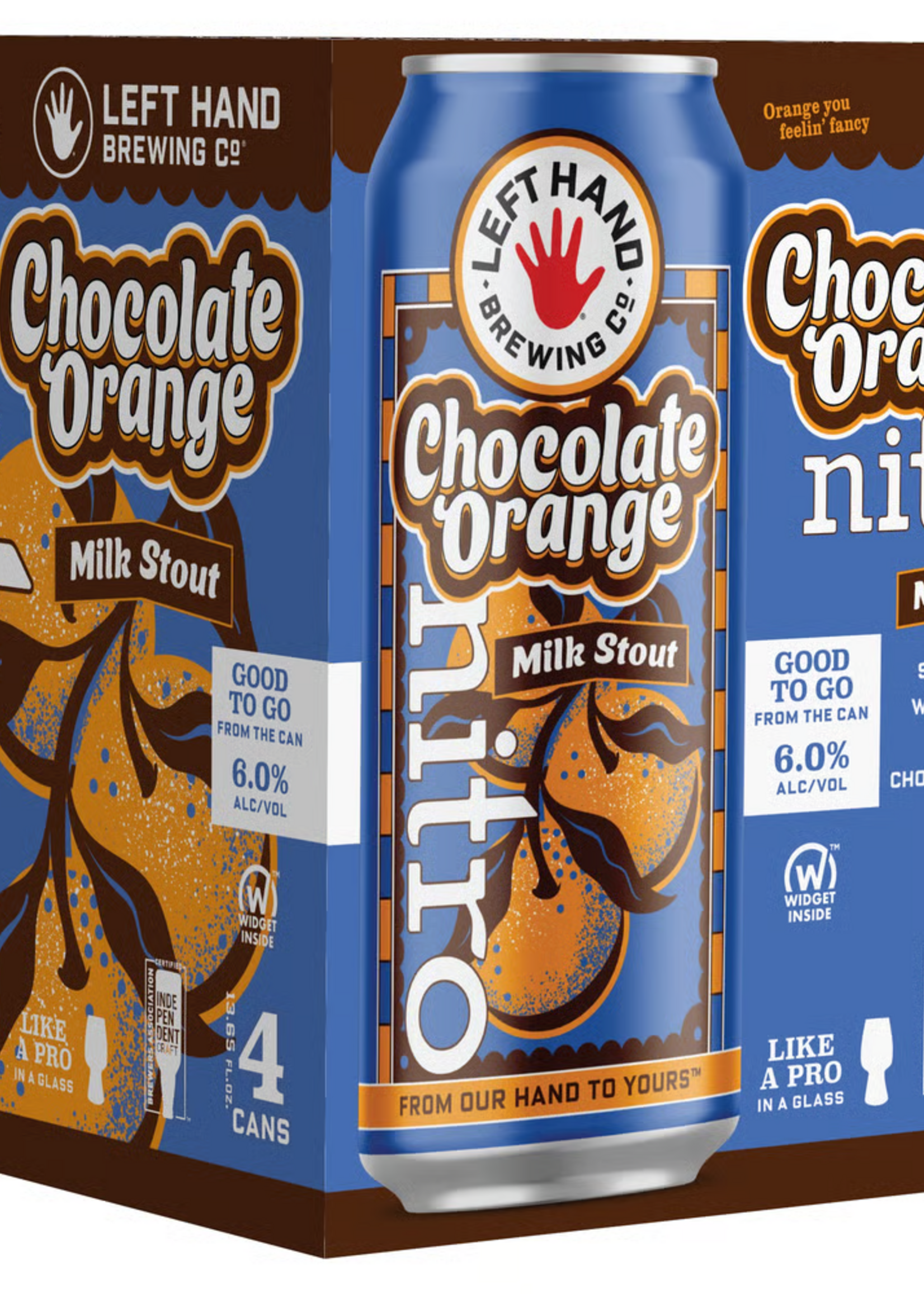 Left Hand Brewing Company Left Hand NITRO Chocolate Orange Stout 4 can