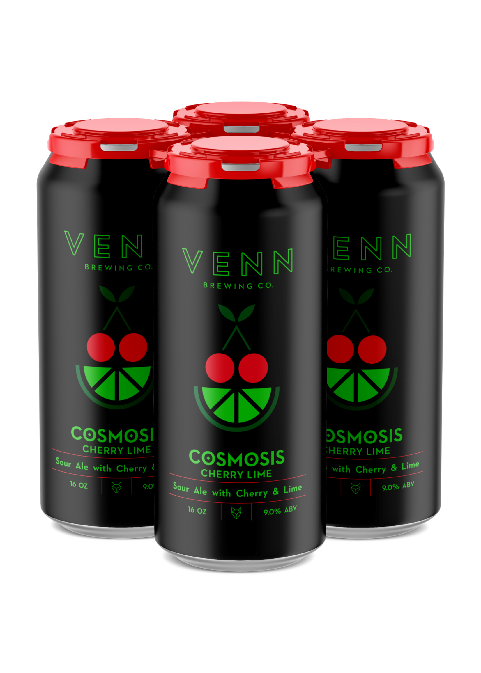 Venn Brewing Venn Brewing Cosmosis: Cherry Lime Sour 4 pack