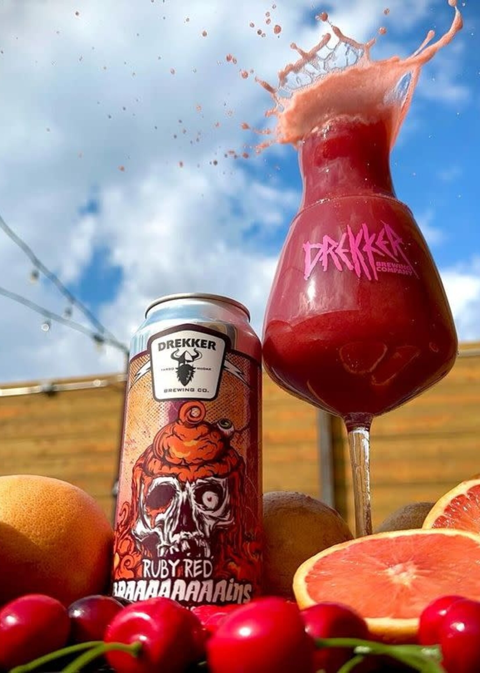 Drekker Drekker Ruby Red Braaaaaaaaains Double Fruited Sour 4 can