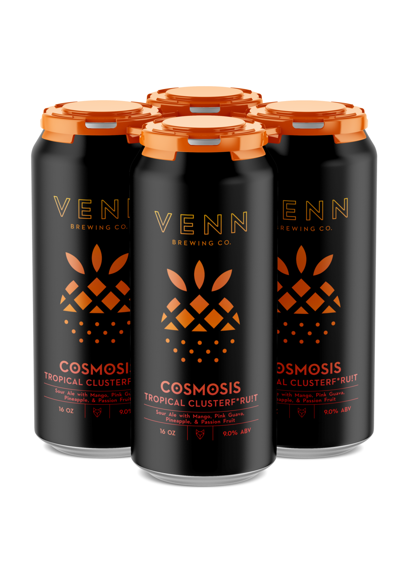 Venn Brewing Venn Brewing Cosmosis: Tropical Clusterfruit Sour 4 pack