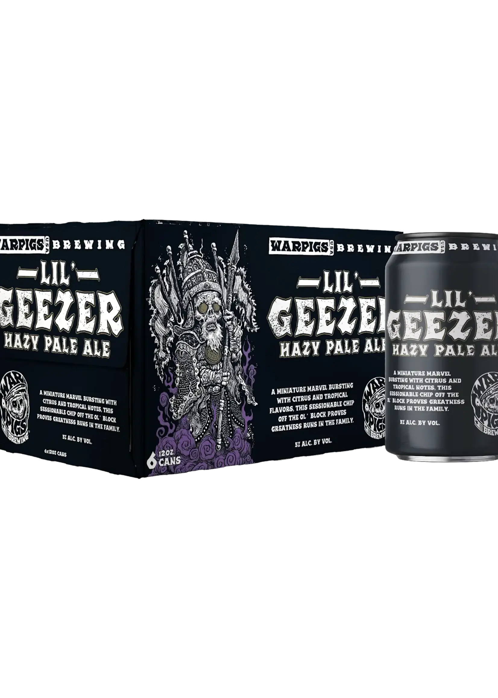 War Pigs War Pigs Lil Geezer Hazy Pale Ale 6 can