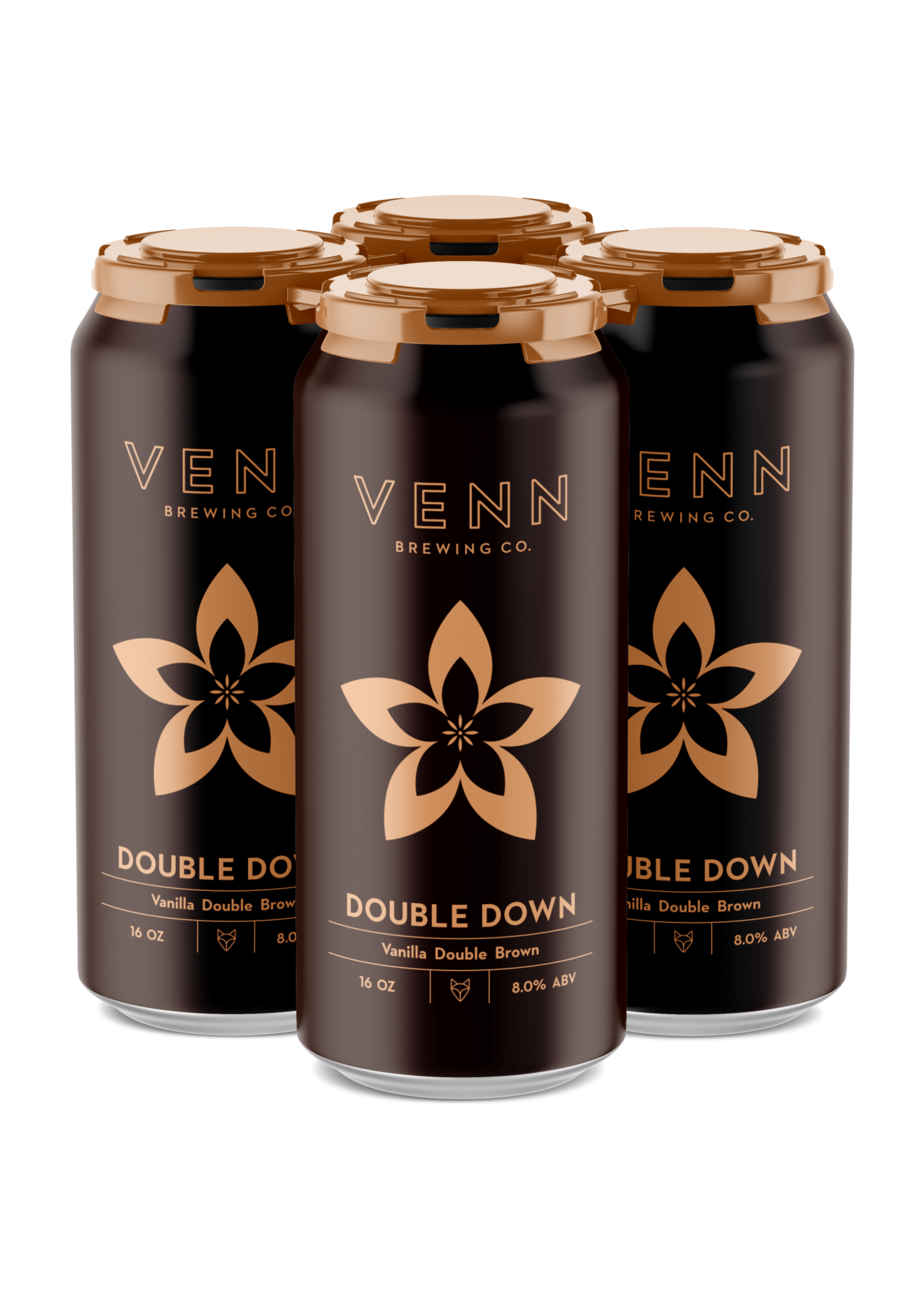 Venn Brewing Venn Brewing Double Down Vanilla Double Brown Ale 4 pack