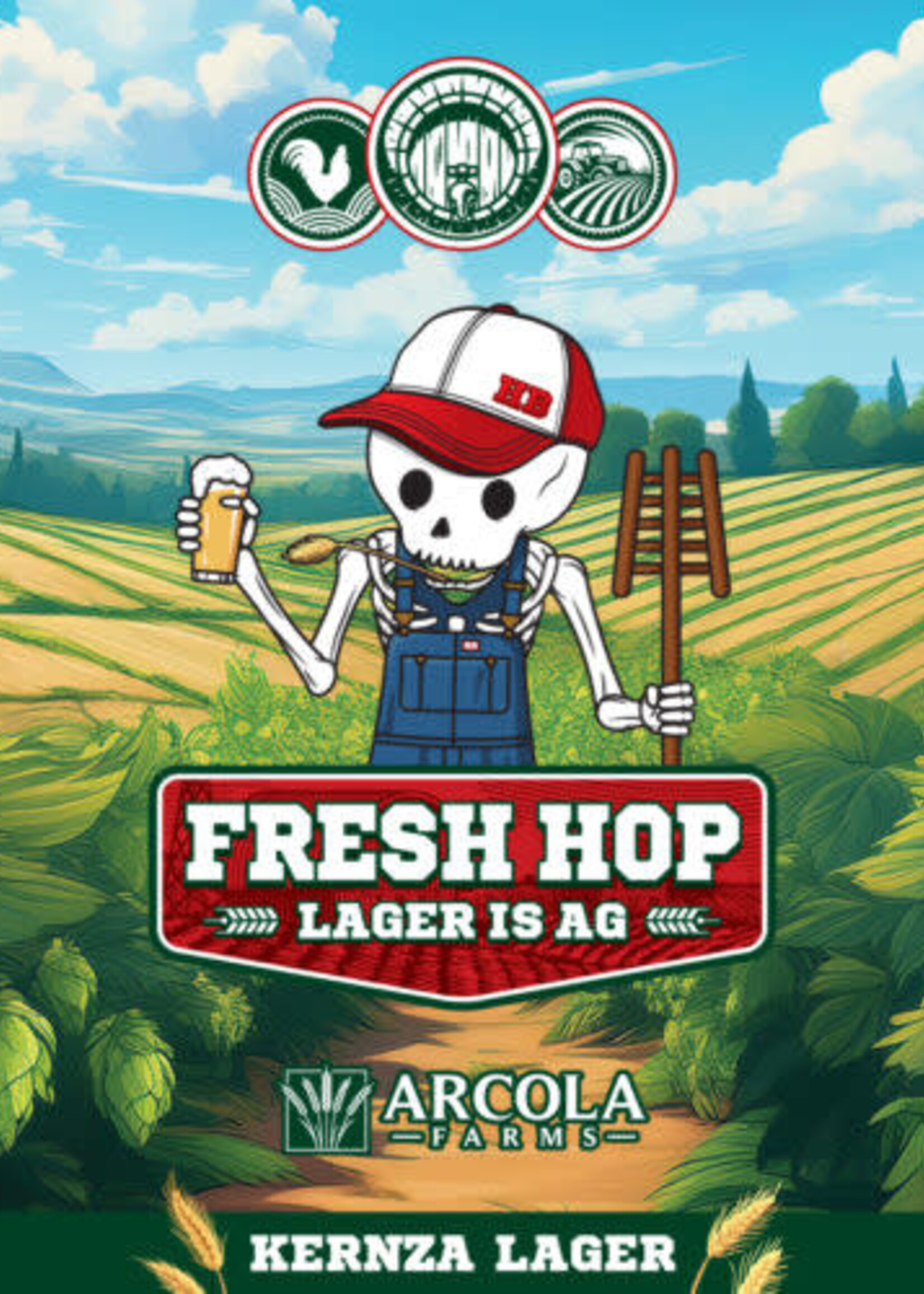 Haggerd Barrel Haggard Barrel Lager is AG Fresh Hop Lager 4 can