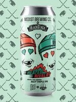 Modist Brewing Company Modist X Blackstack Heated Rivalry DDH Hazy Triple IPA 4 can