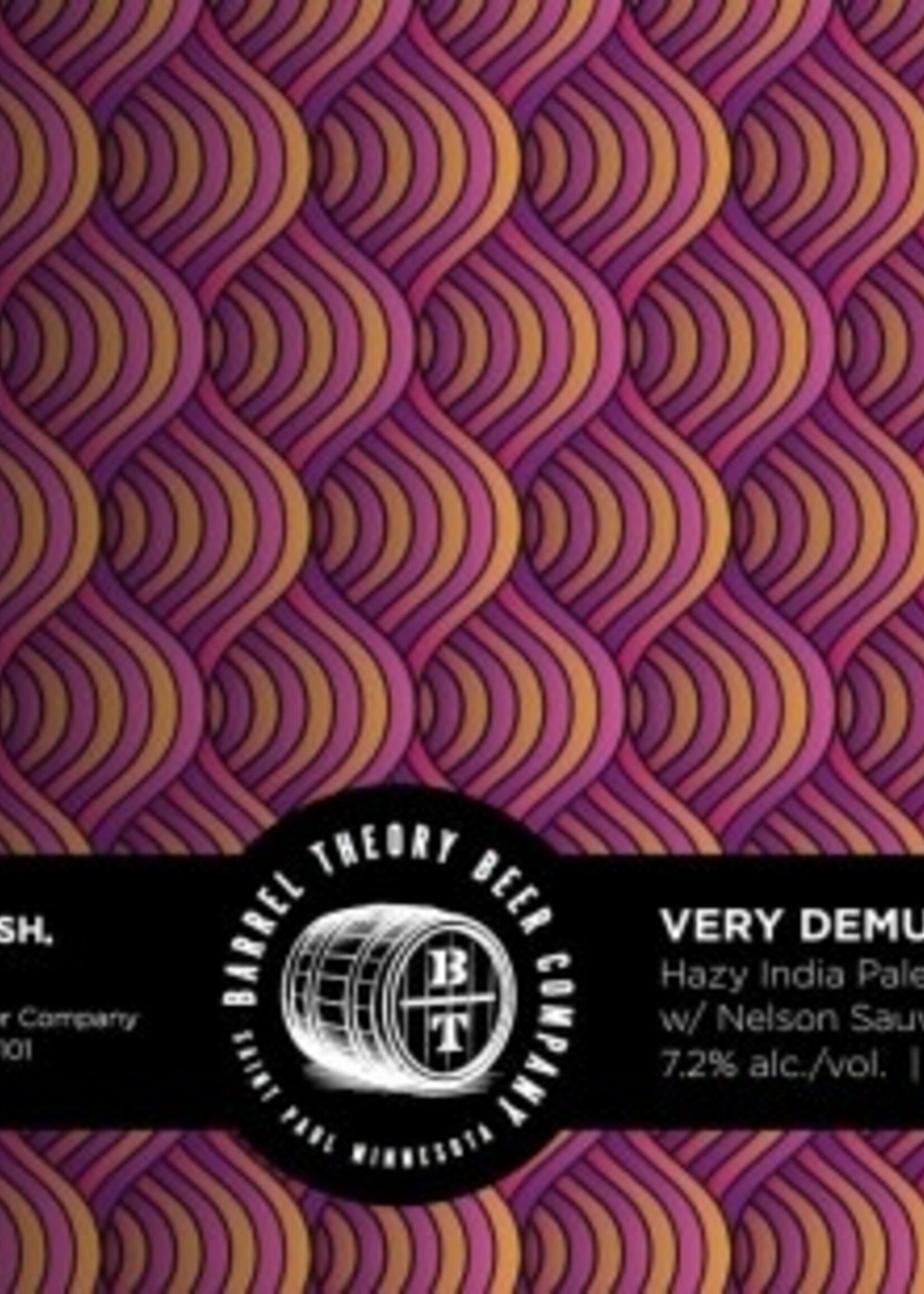 Barrel Theory Barrel Theory Very Demure Hazy IPA 4 can