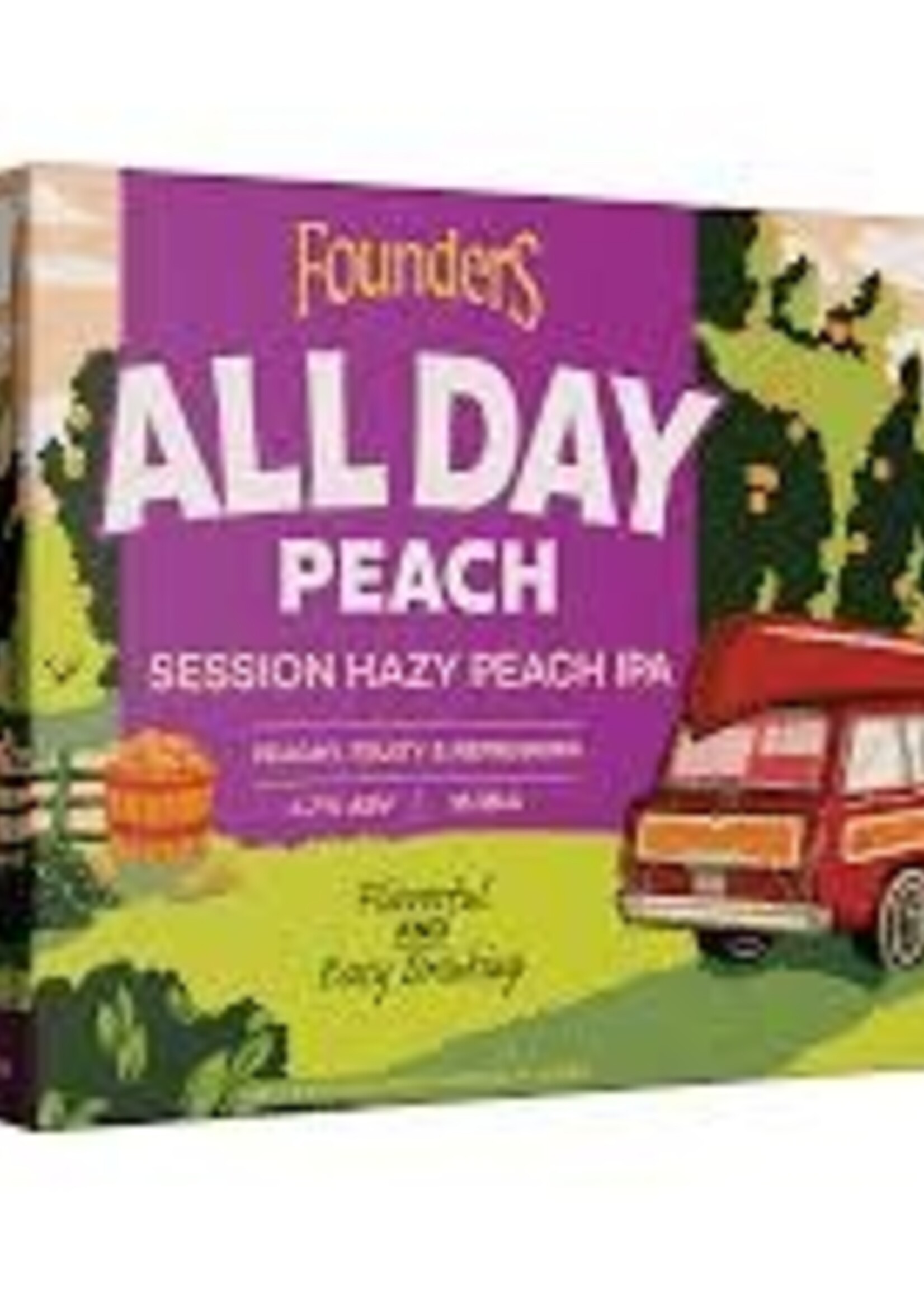 Founders Brewing Company Founders All Day Peach Hazy IPA 15 can