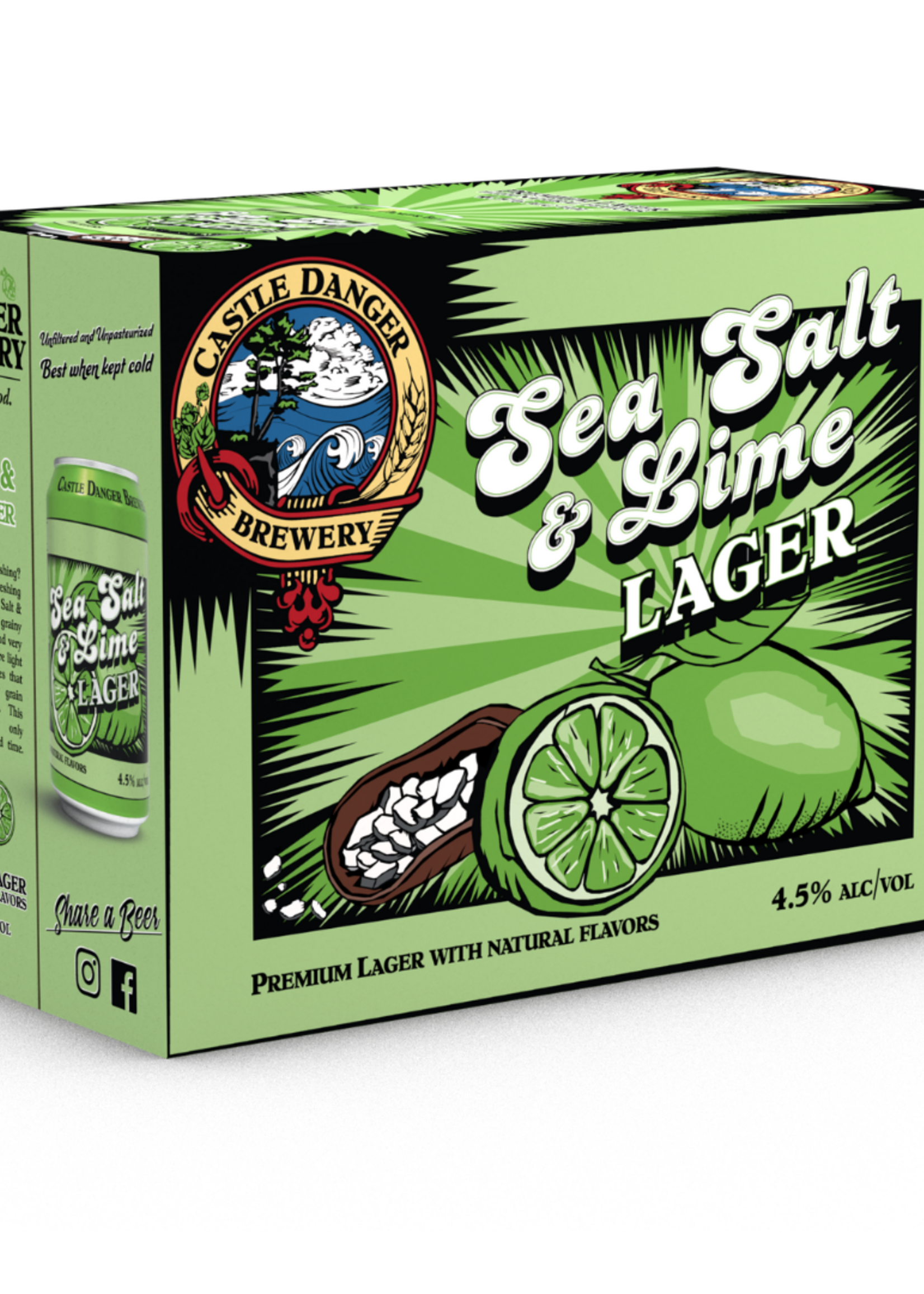 Castle Danger Brewing Co Castle Danger Sea Salt & Lime Lager 12 can