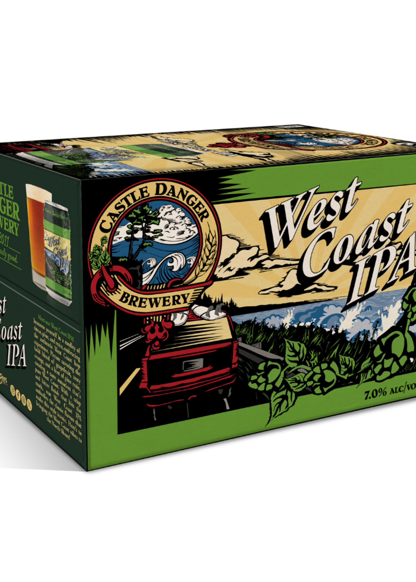 Castle Danger Brewing Co Castle Danger West Coast IPA 6 can