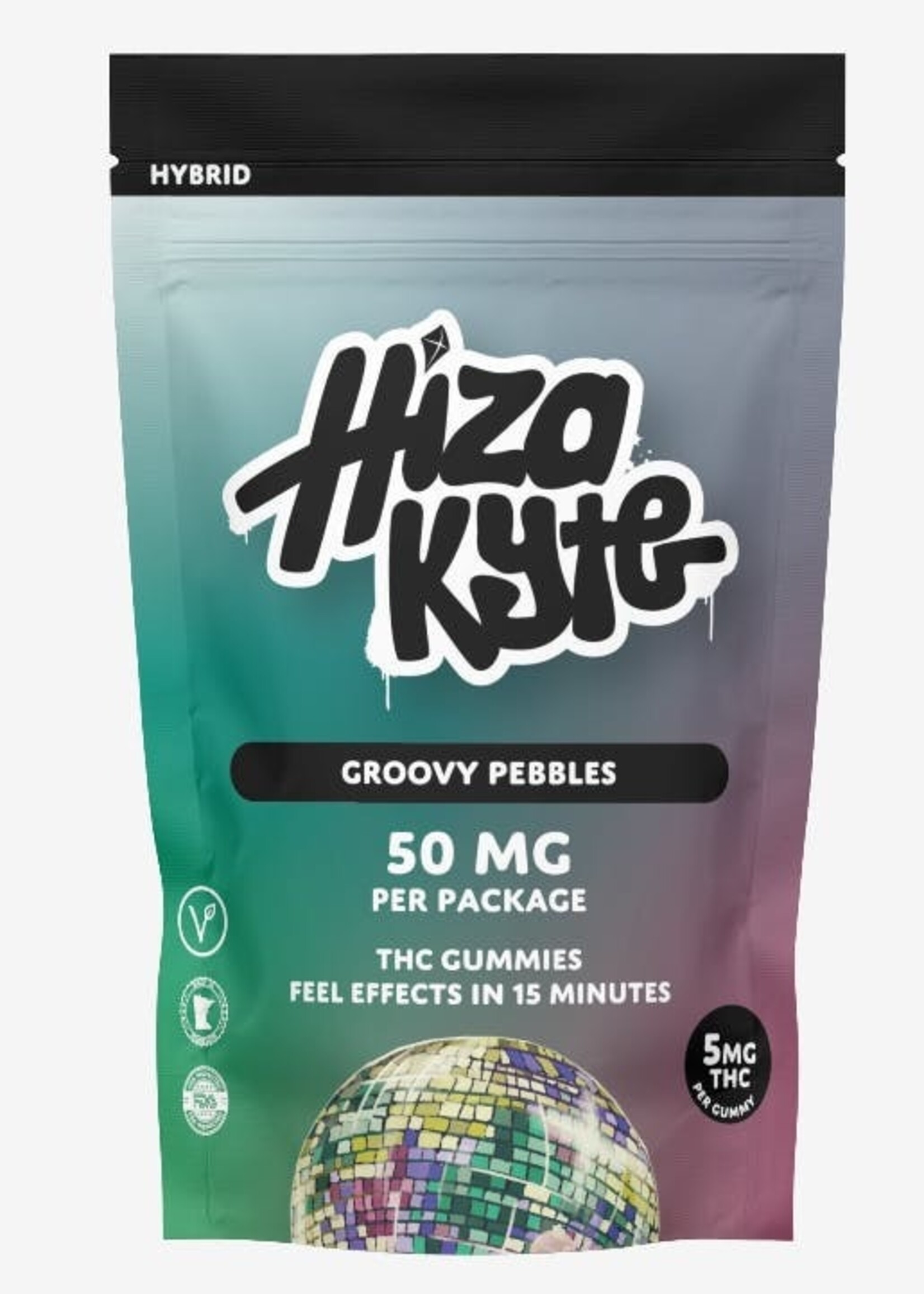 Hyza Kyte THC Hiza Kyte Groovy Pebbles Gummy (5mg THC) 10 pack