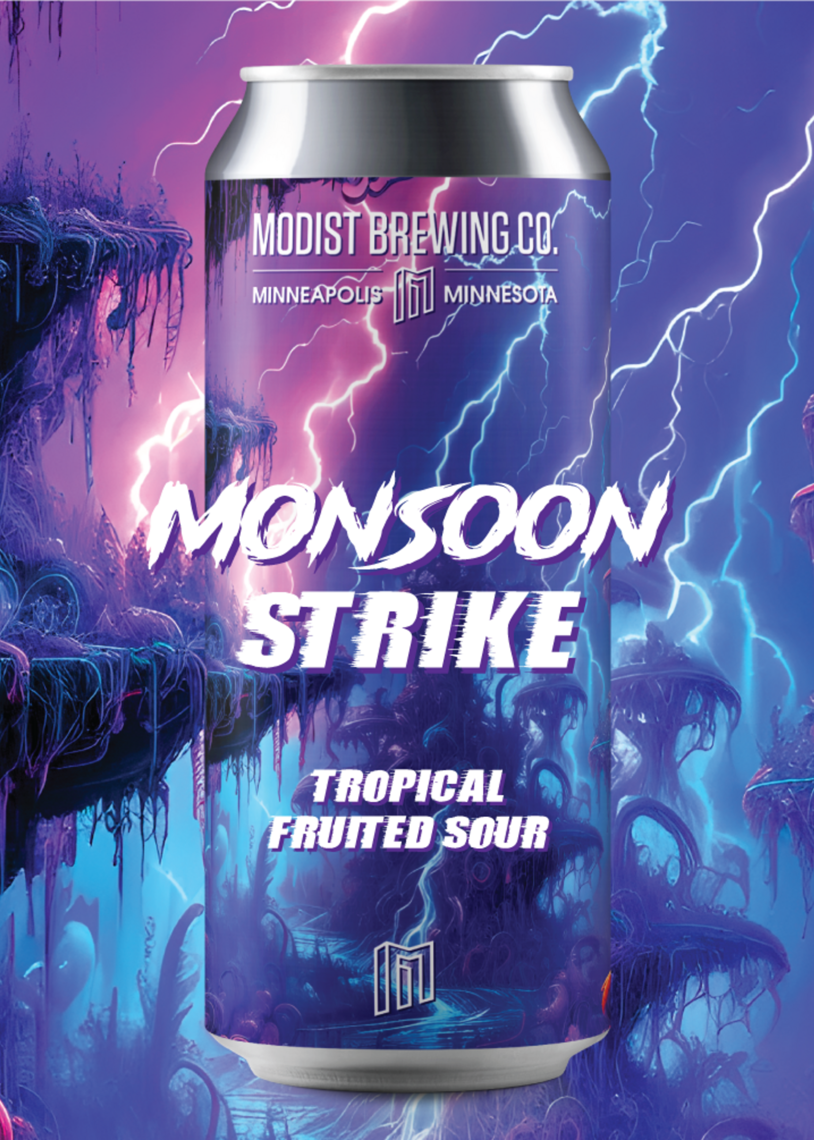 Modist Brewing Company Modist Monsoon Strike Tropical Fruited Sour 4 can
