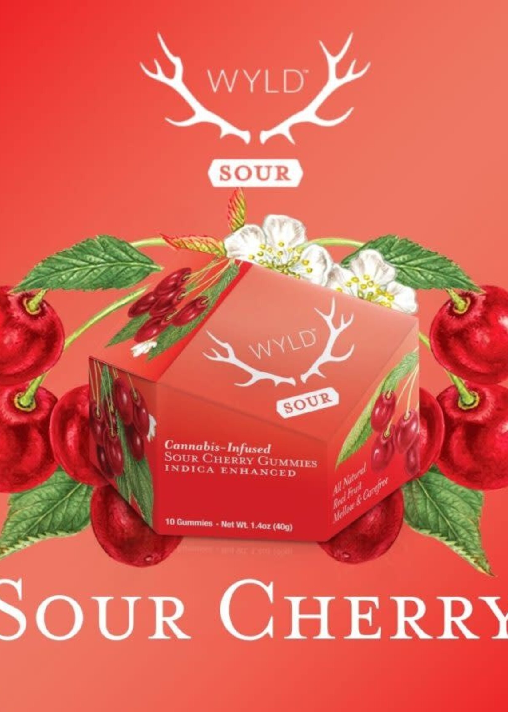 WYLD THC WYLD Sour Cherry THC Gummy (5mg THC Per Serving)