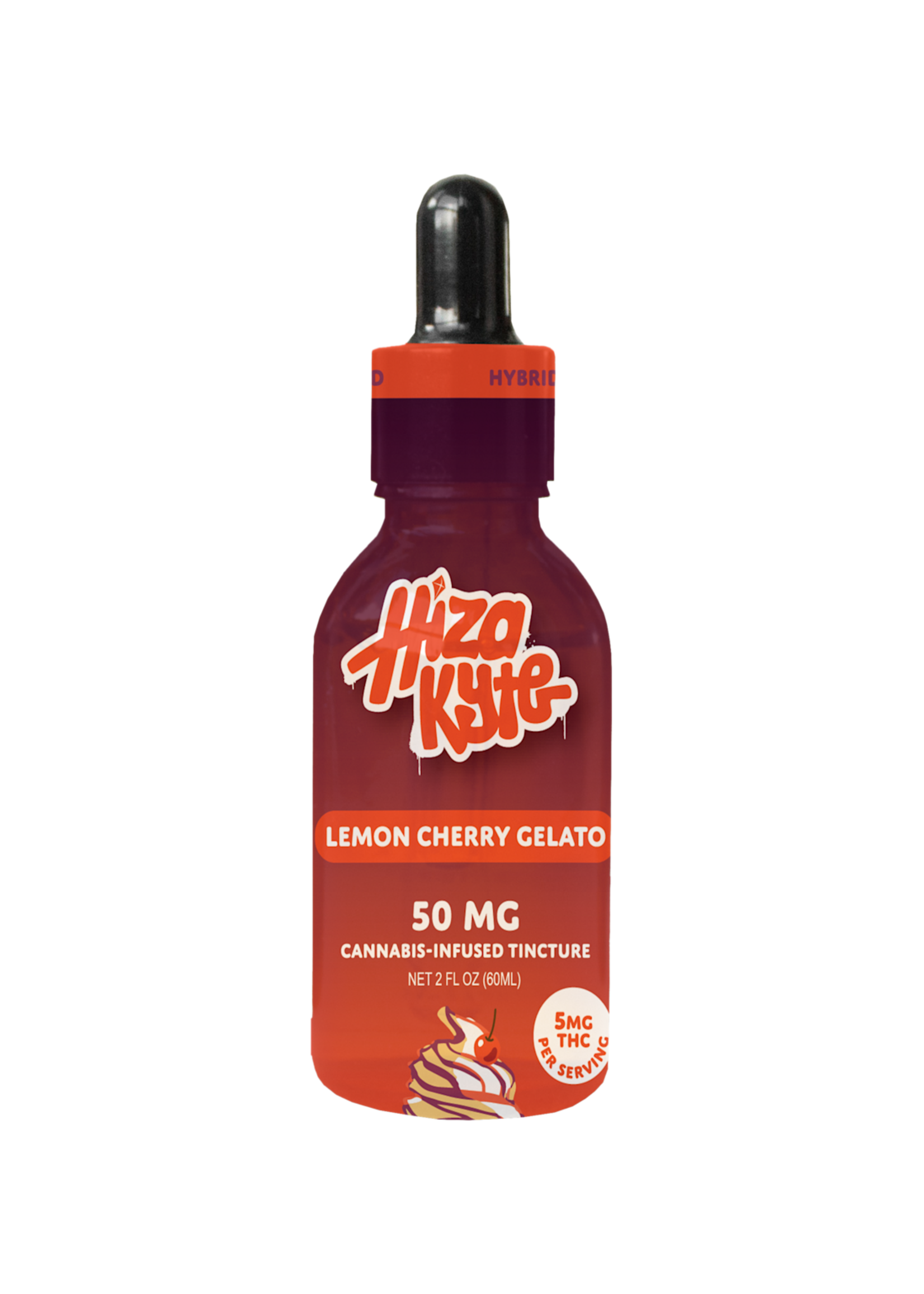 Hyza Kyte THC Hiza Kyte Lemon Cherry Gelato 50mg THC 2oz SHOTS
