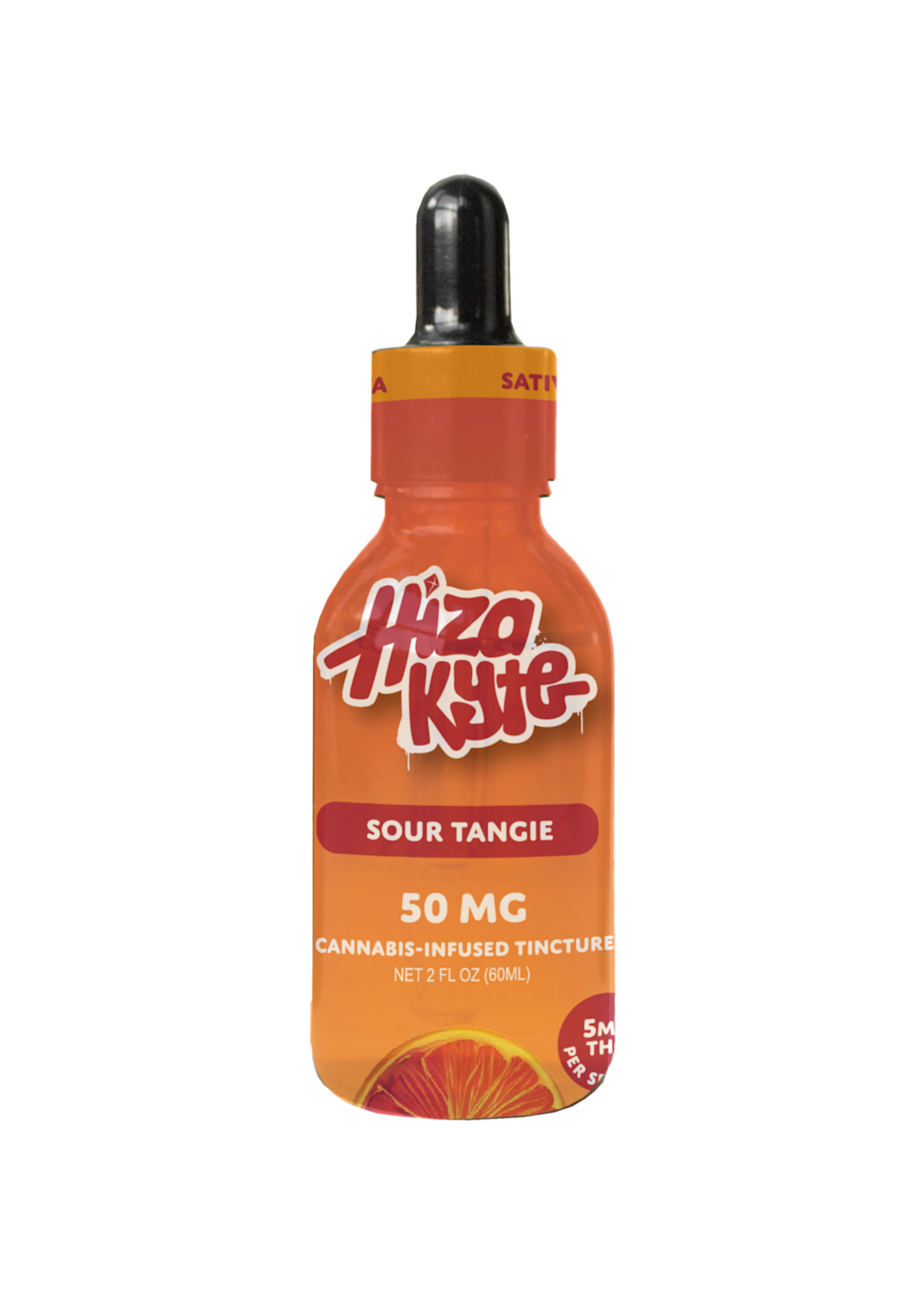 Hyza Kyte THC Hiza Kyte Sour Tangie 50mg THC 2oz SHOTS