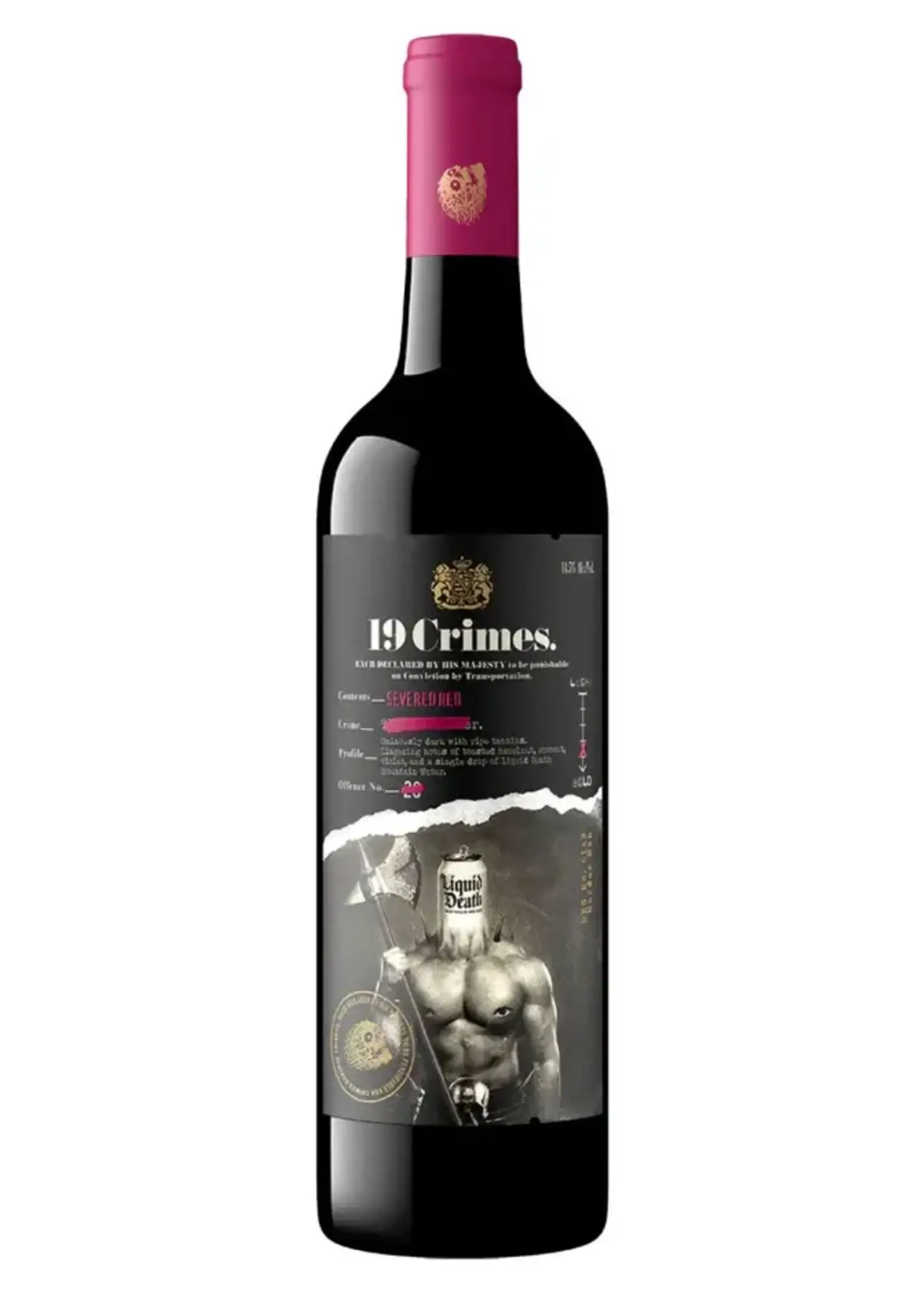 19 Crimes 19 Crimes Severed Red Blend