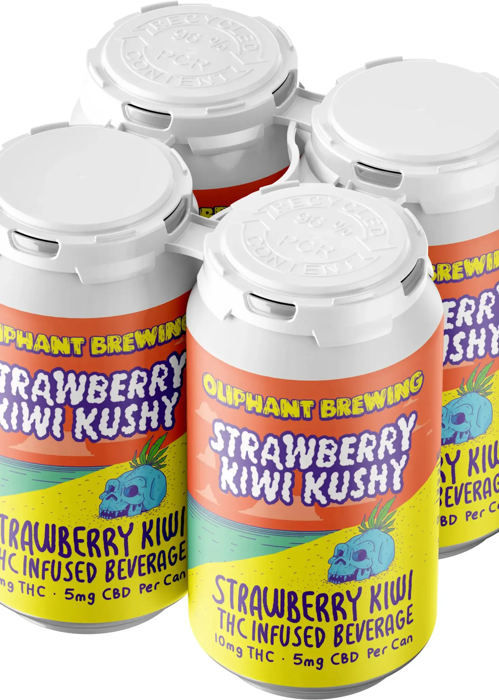 Oliphant Oliphant Strawberry Kiwi Kushy 10mg THC/5mg CBD 4 can