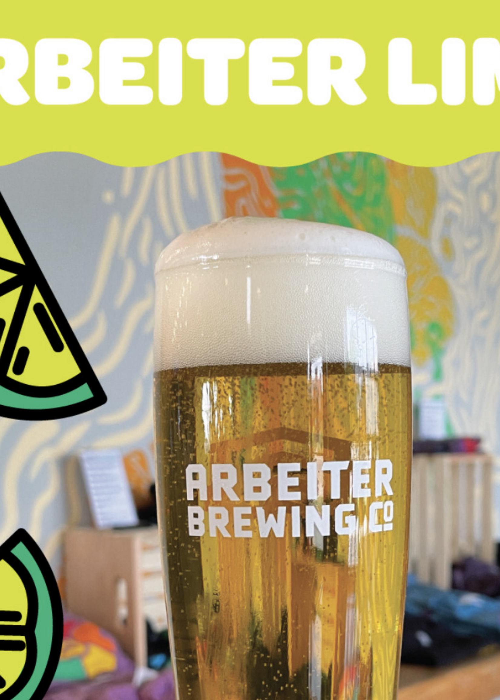 Arbeiter Arbeiter Arby Lime German Blonde Ale 4 Can