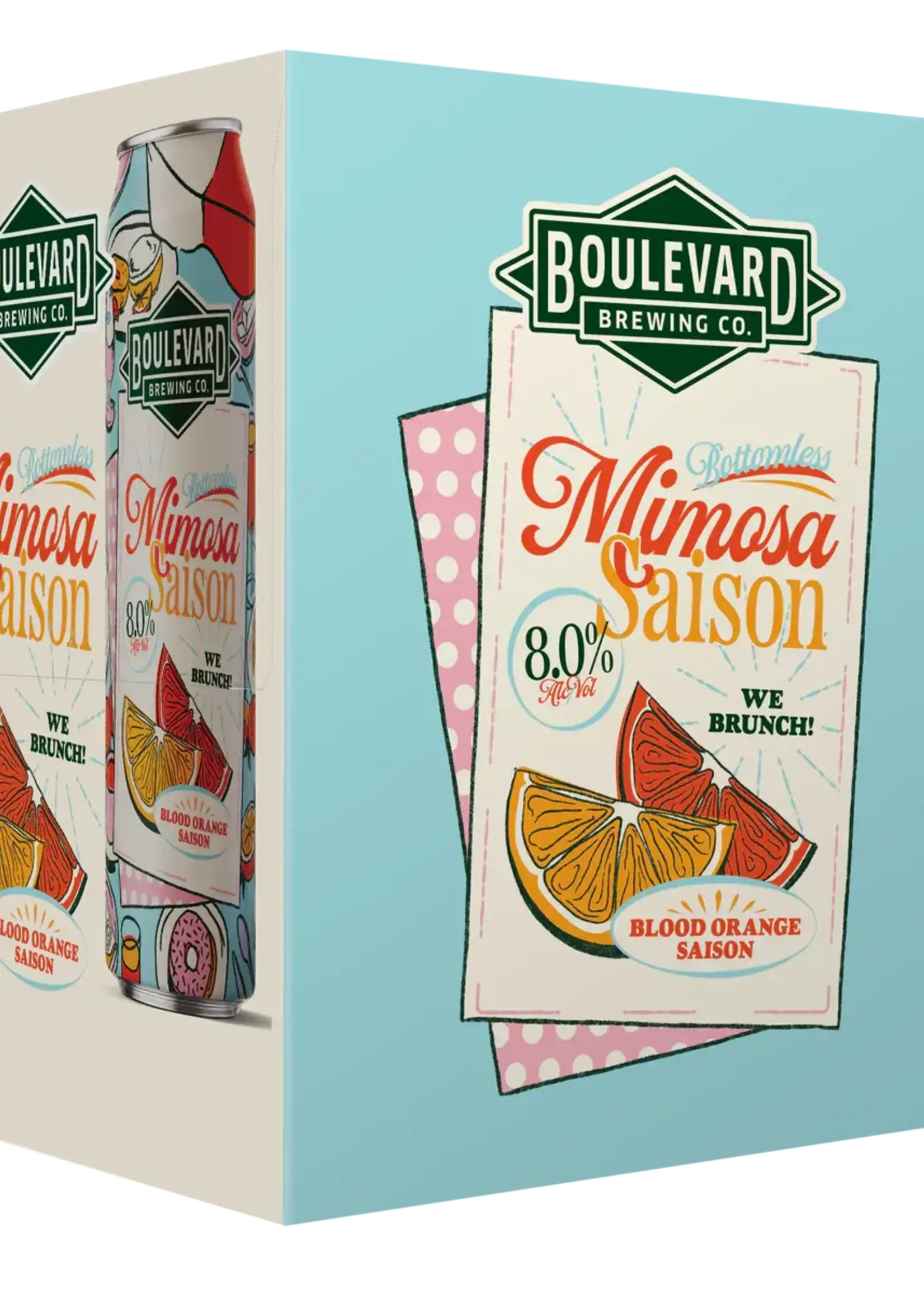Boulevard Brewing Boulevard Mimosa Blood Orange Saison 4 can