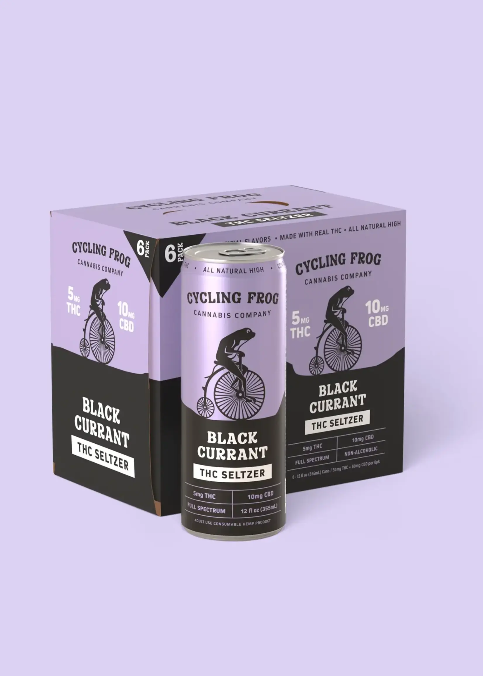 Cycling Frog Cycling Frog Black Currant 10MG THC 4 can