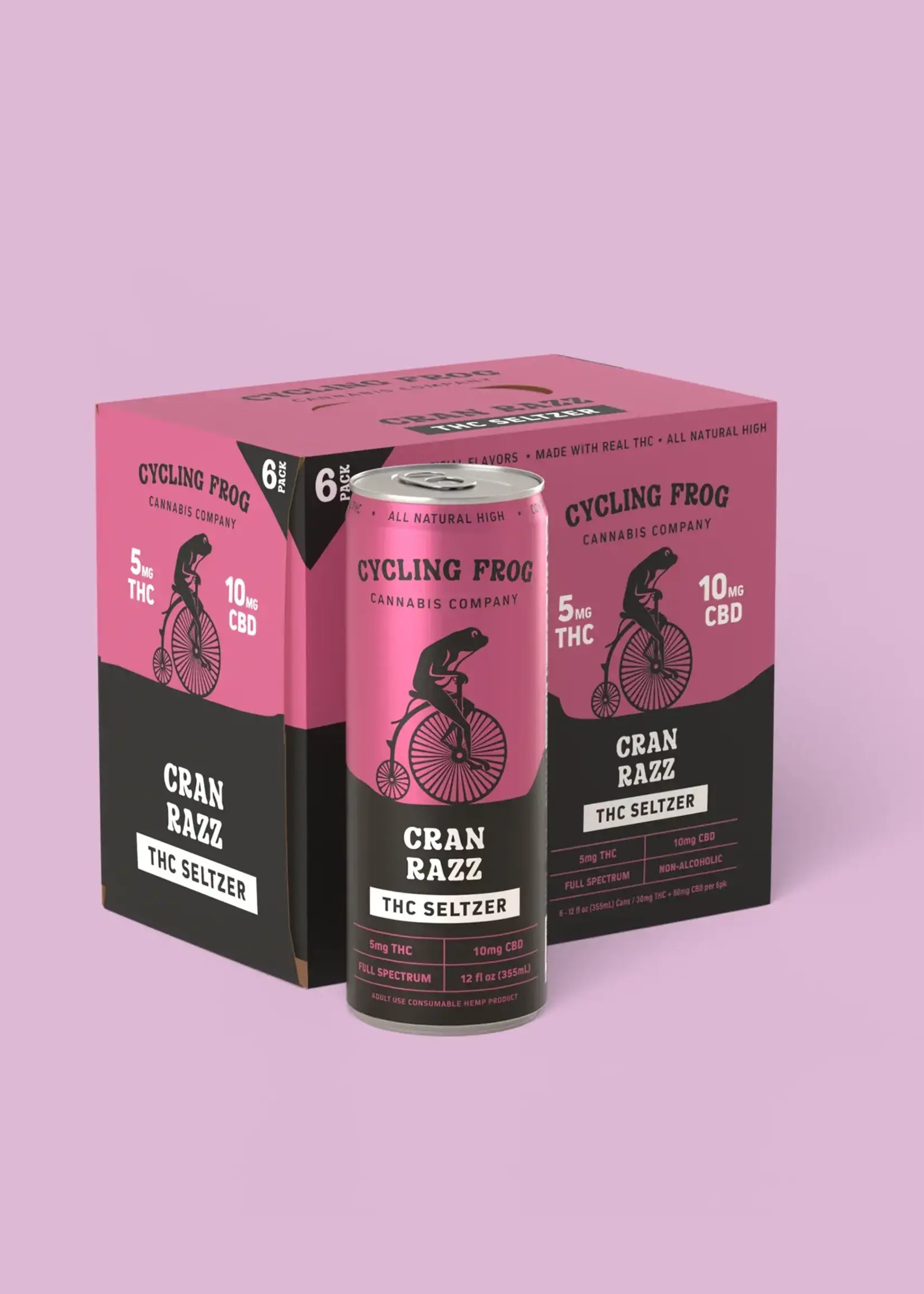Cycling Frog Cycling Frog Cran Razz 10MG THC 4 can