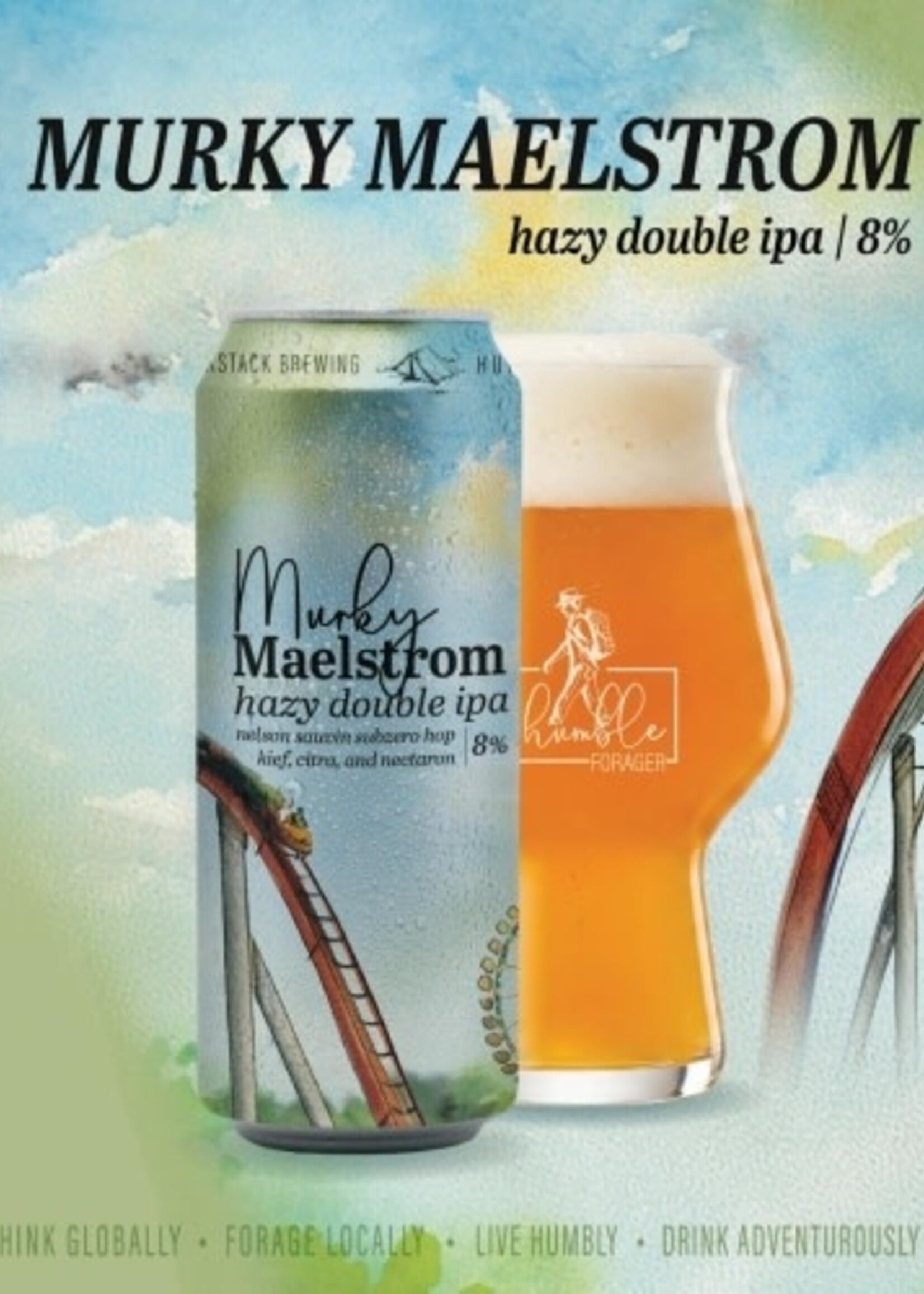 Humble Forager Humble Forager x Blackstack Murky Maelstrom Hazy DIPA 4 can