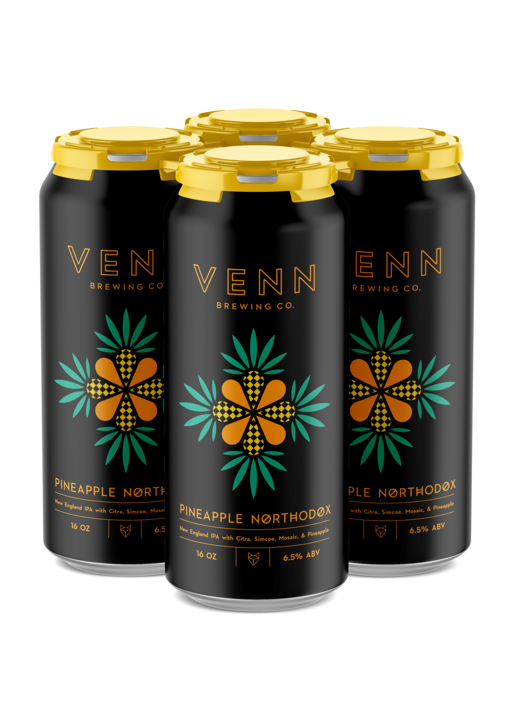 Venn Brewing Venn Brewing Pineapple Northodox NE IPA 4 pack