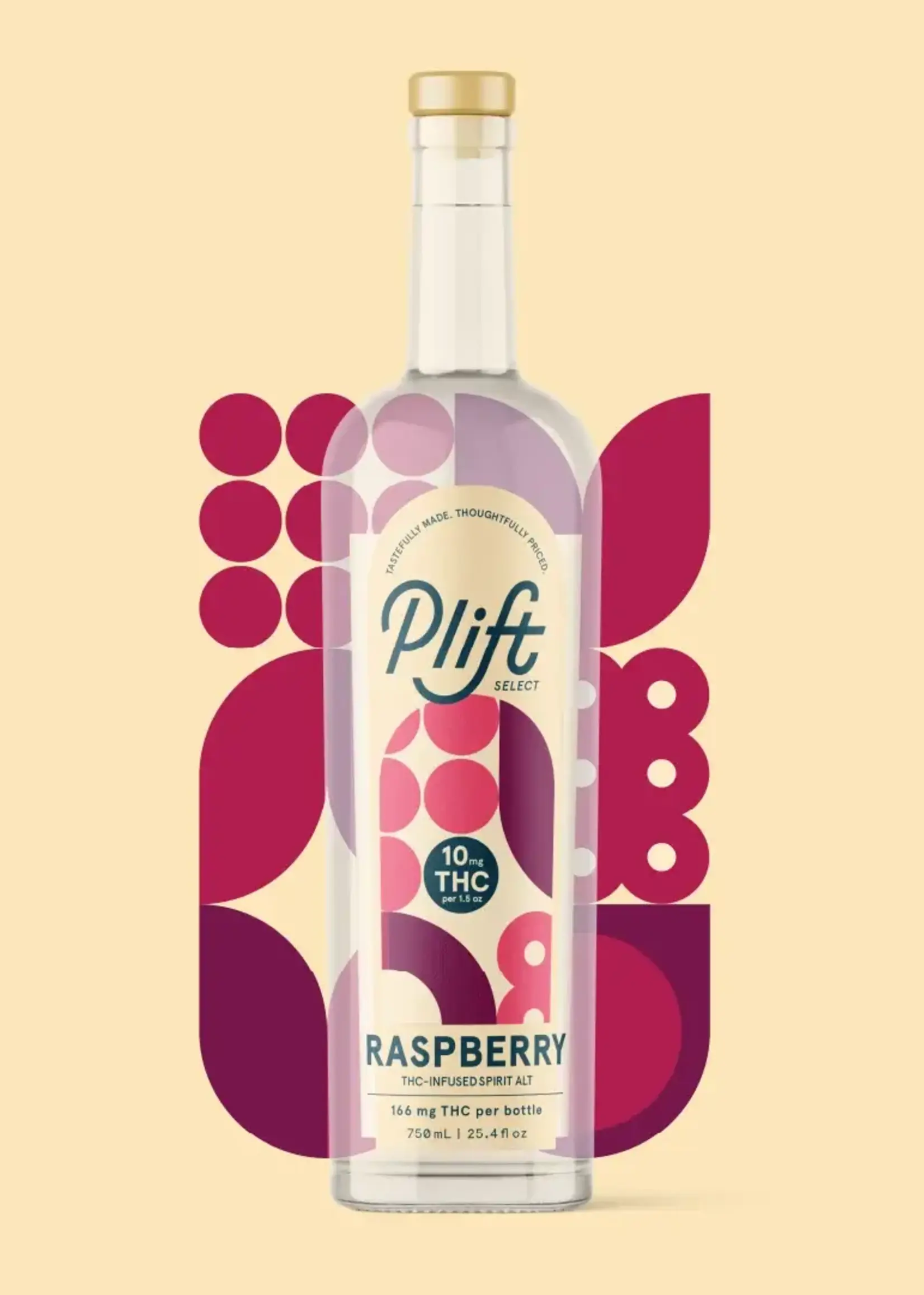 Plift THC Plift Select Raspberry 83mg (5mg per serving) THC 750ml