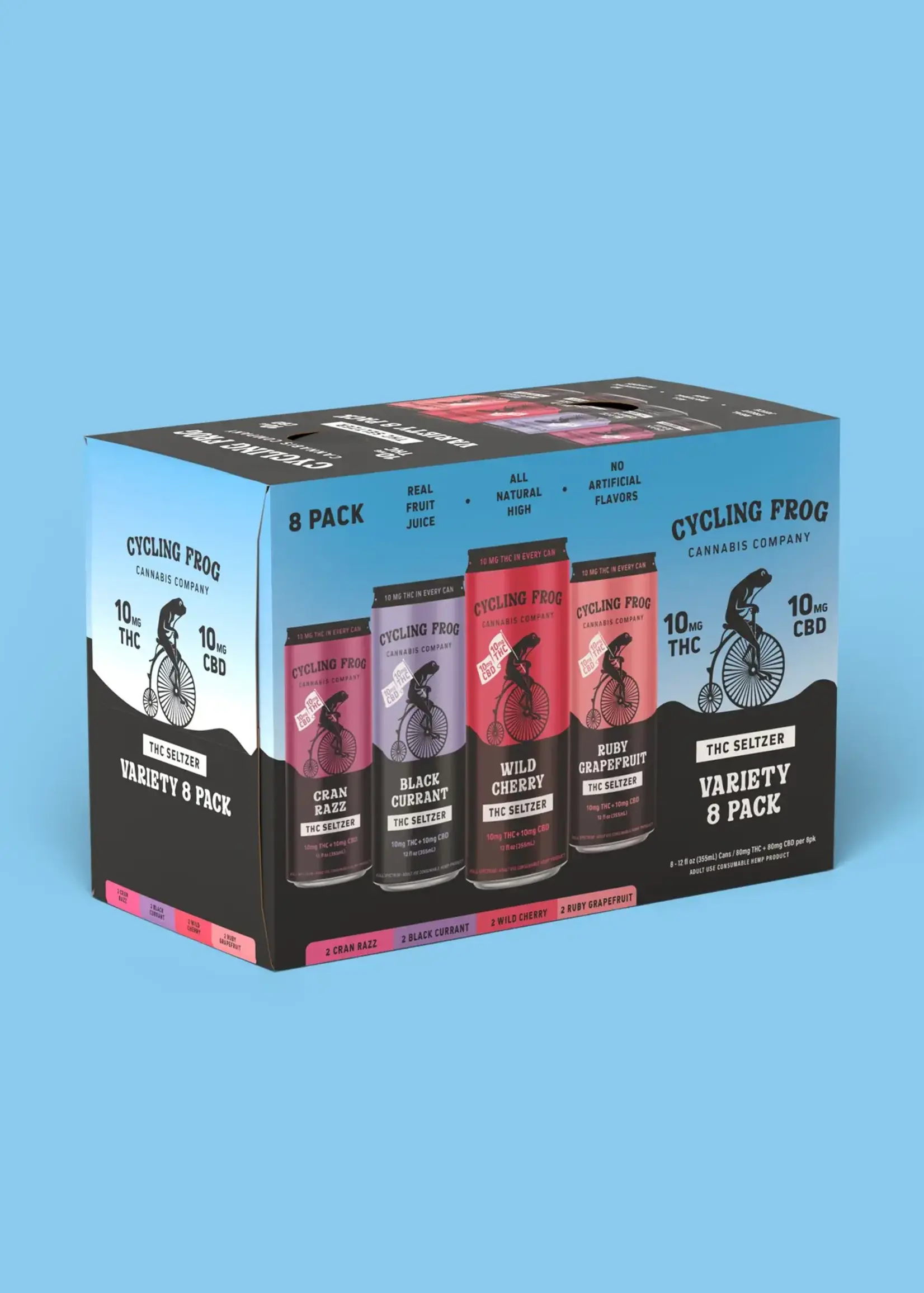 Cycling Frog Cycling Frog Variety 10MG THC 8 can