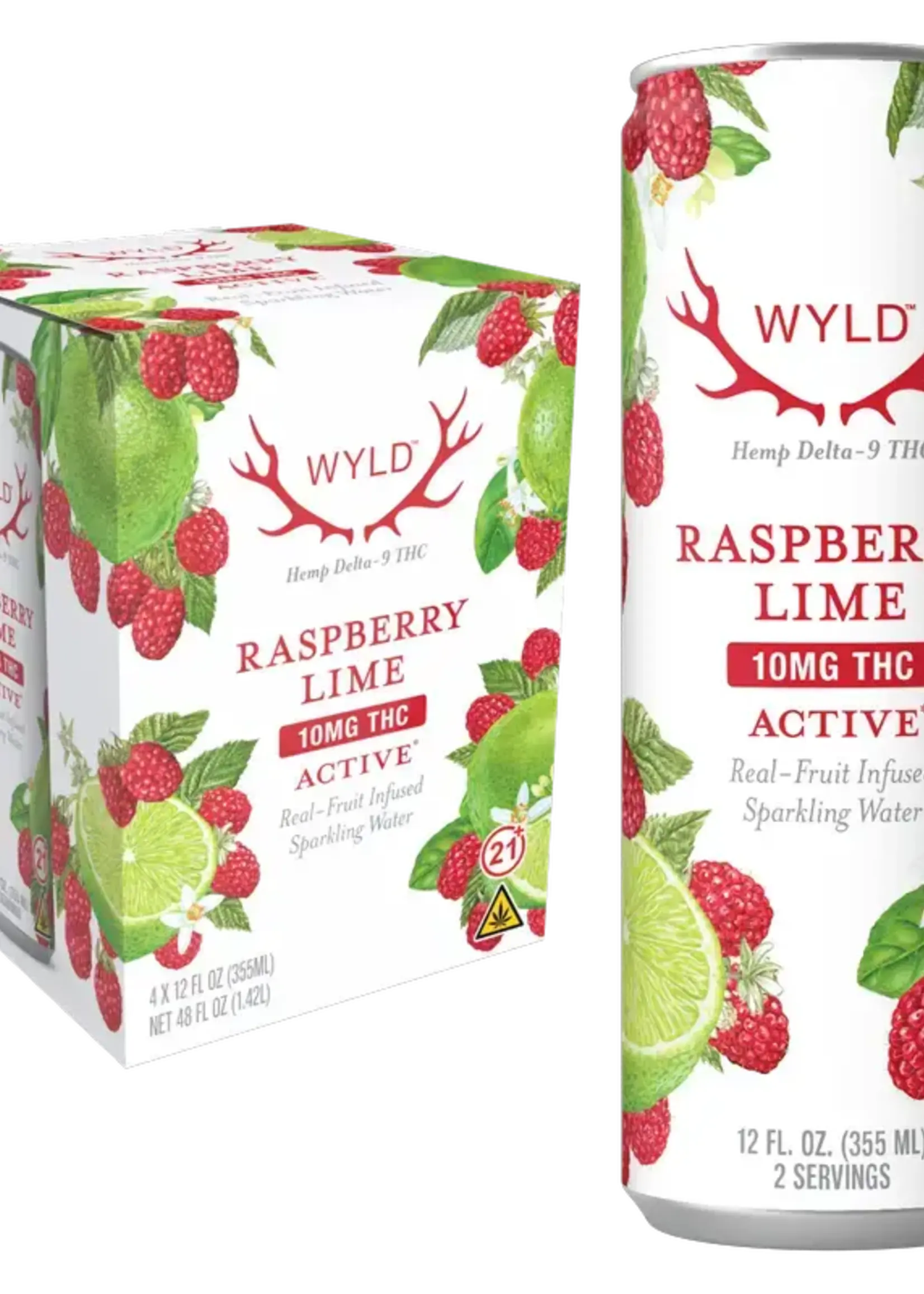 WYLD THC Wyld Raspberry Lime 10mg THC 4 can