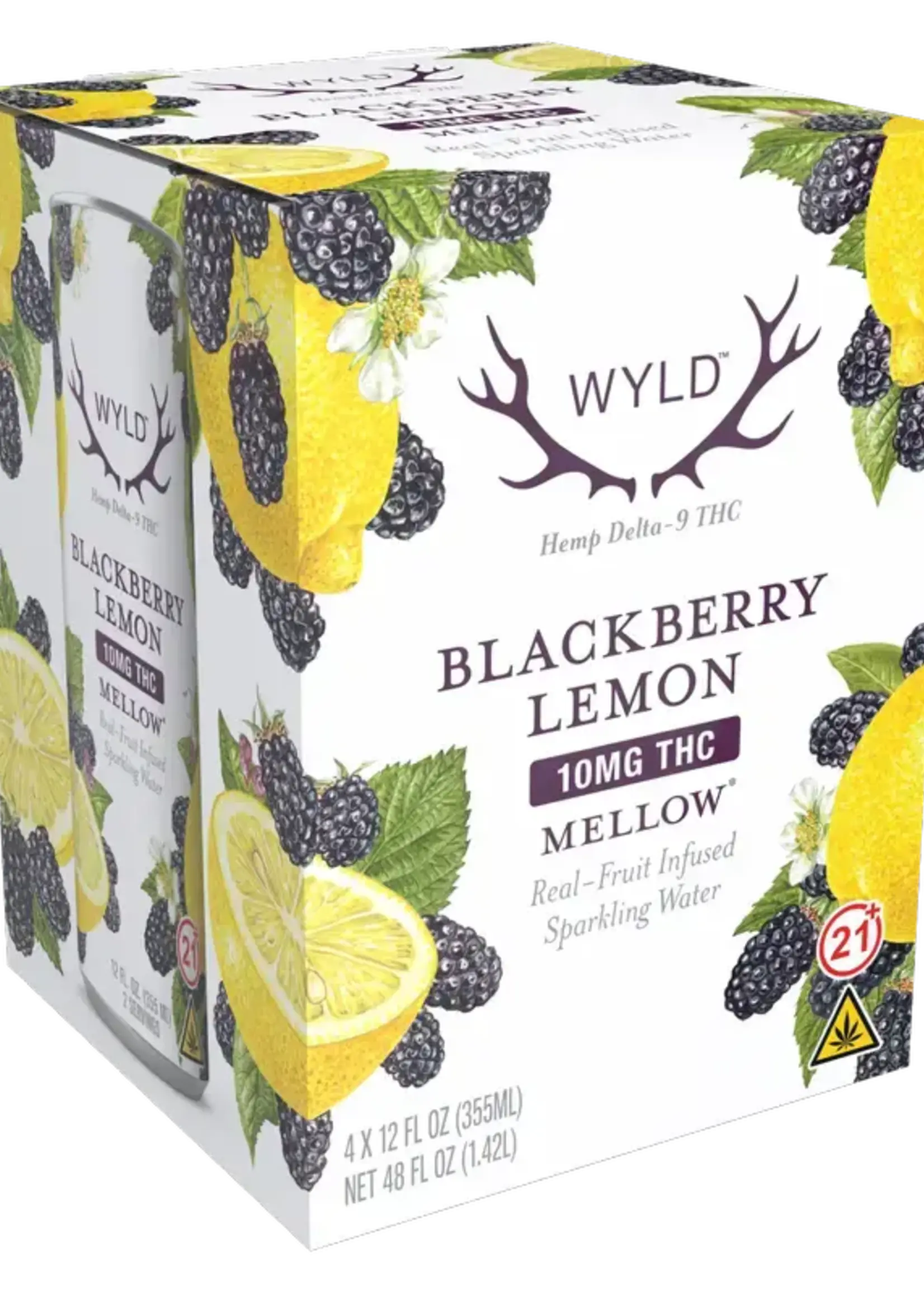 WYLD THC Wyld Blackberry Lemonade 10mg THC 4 can