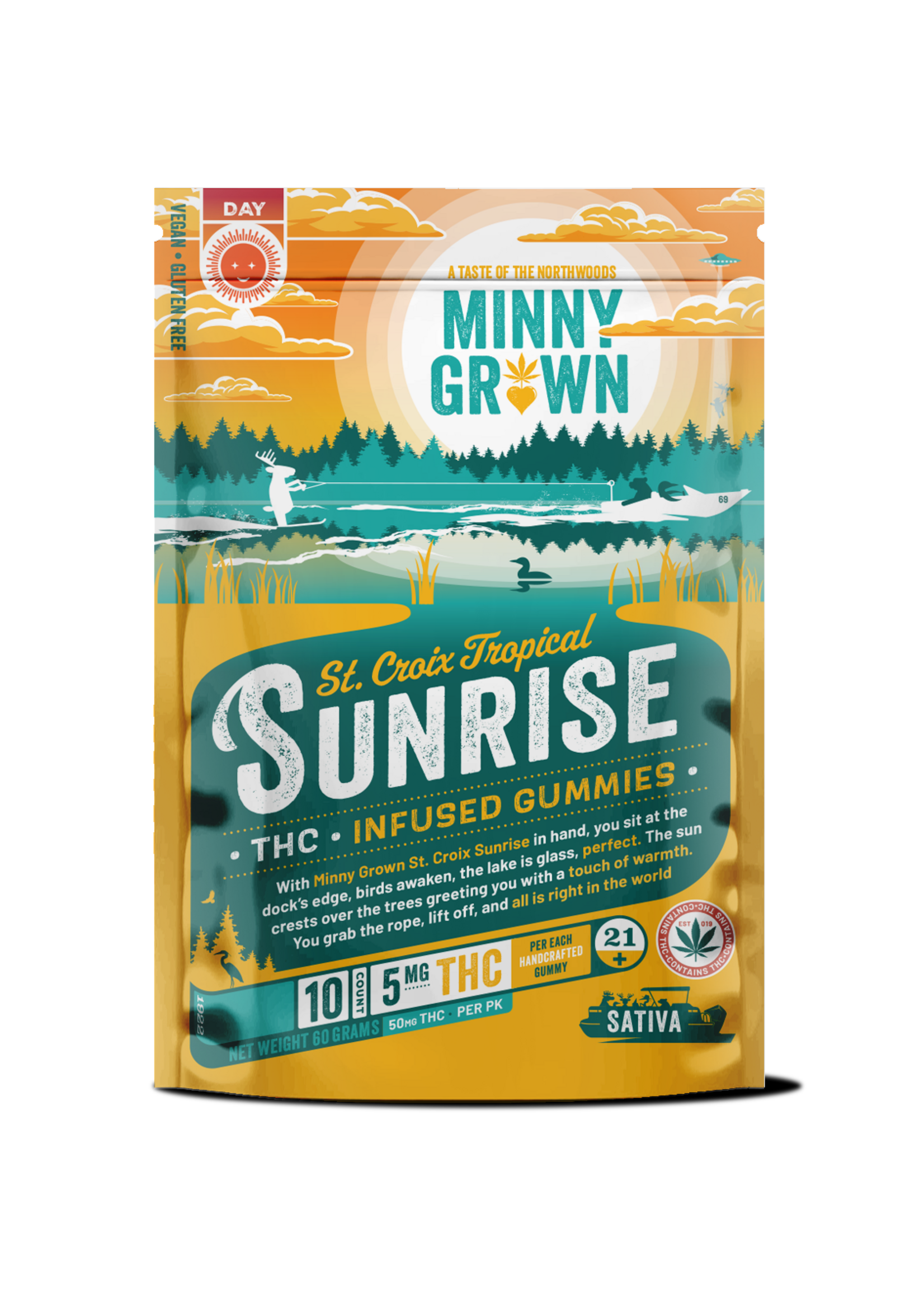 Minny Grown THC Minny Grown St. Croix Sunrise THC Gummy 50mg (5mg/Gummy)