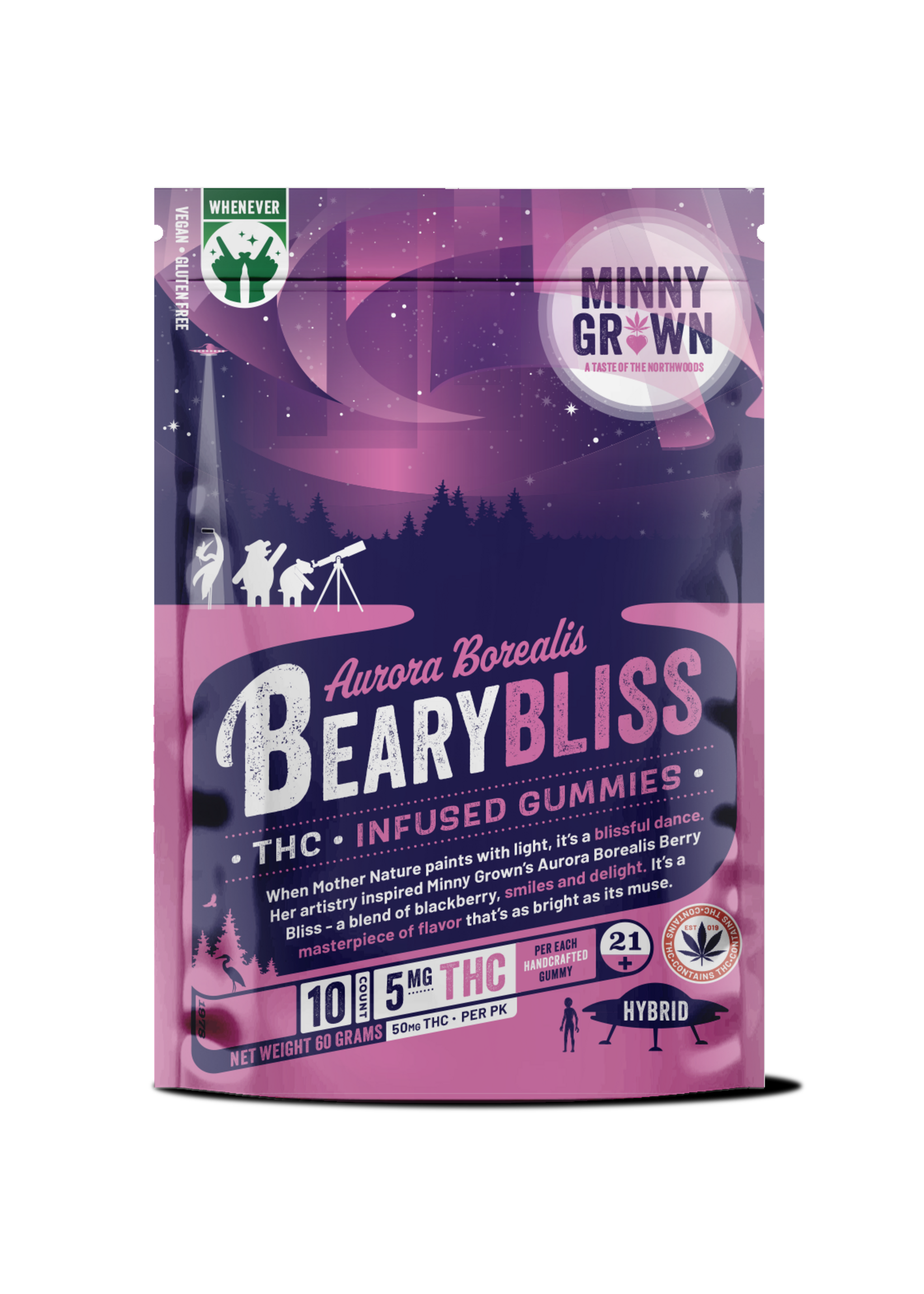 Minny Grown THC Minny Grown BerryBliss THC Gummy 50mg (5mg/Gummy)