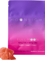 Moonlight Cannabis Moonlight Full Moon Raspberry Lemonade Gummies 10mg THC 10mg CBD 5 pack
