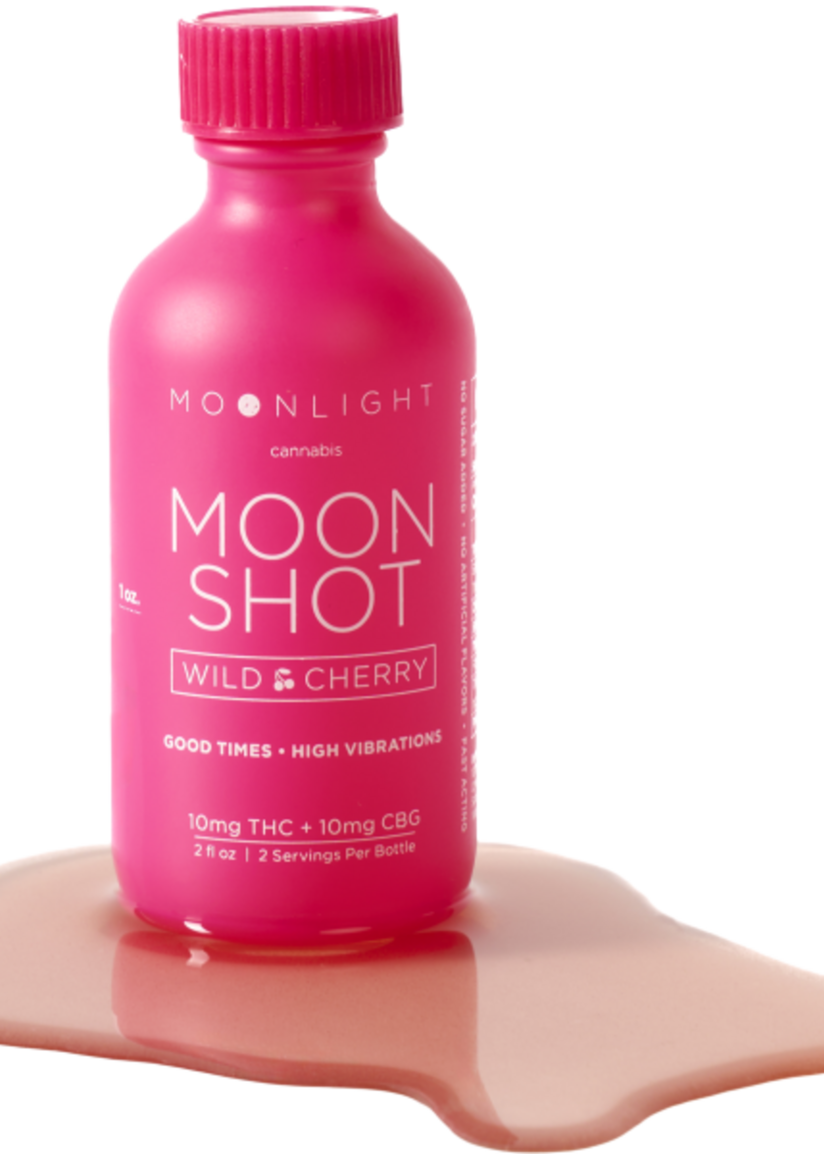 Moonlight Cannabis Moonlight Moon Shot Wild Cherry 10mg THC 10mg CBG 2oz