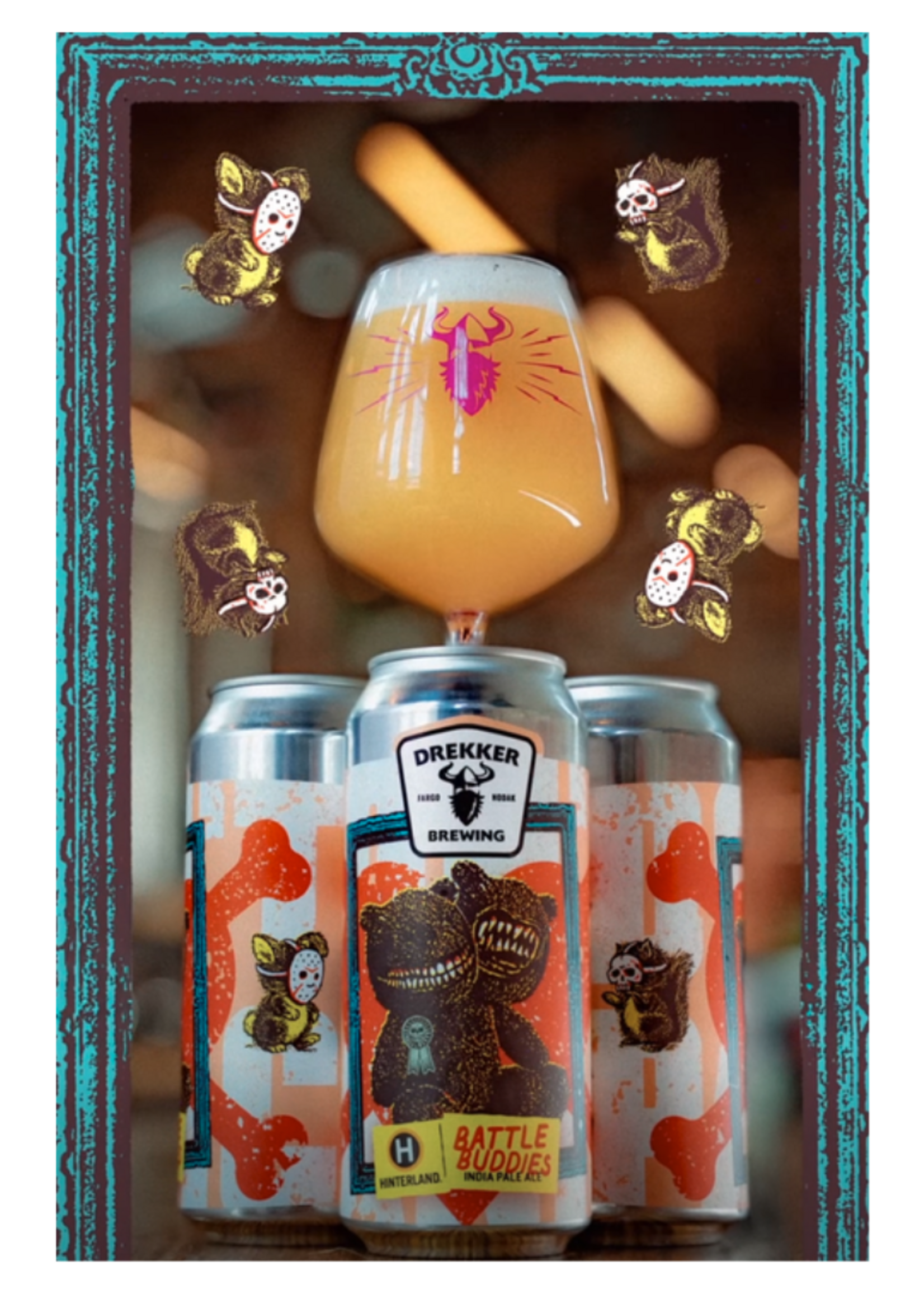 Drekker Drekker Battle Buddies IPA 4 can