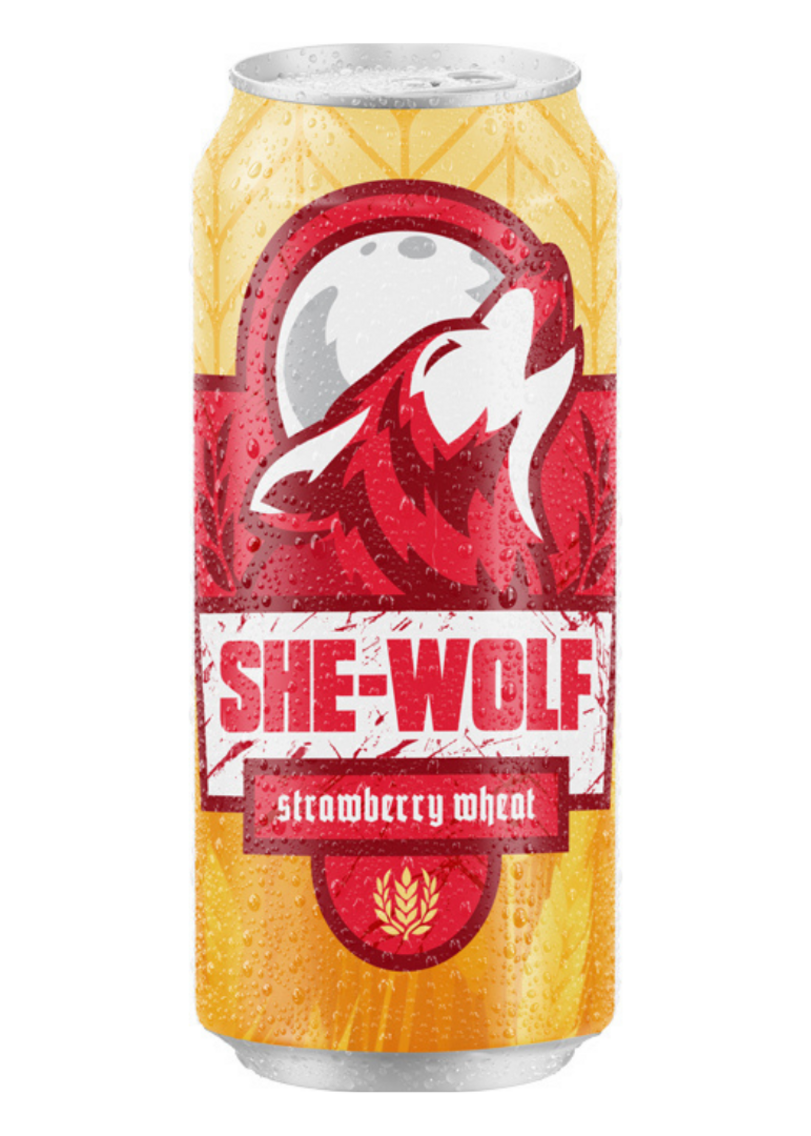 Haggerd Barrel Haggard Barrel She-Wolf Strawberry Wheat Ale 4 can